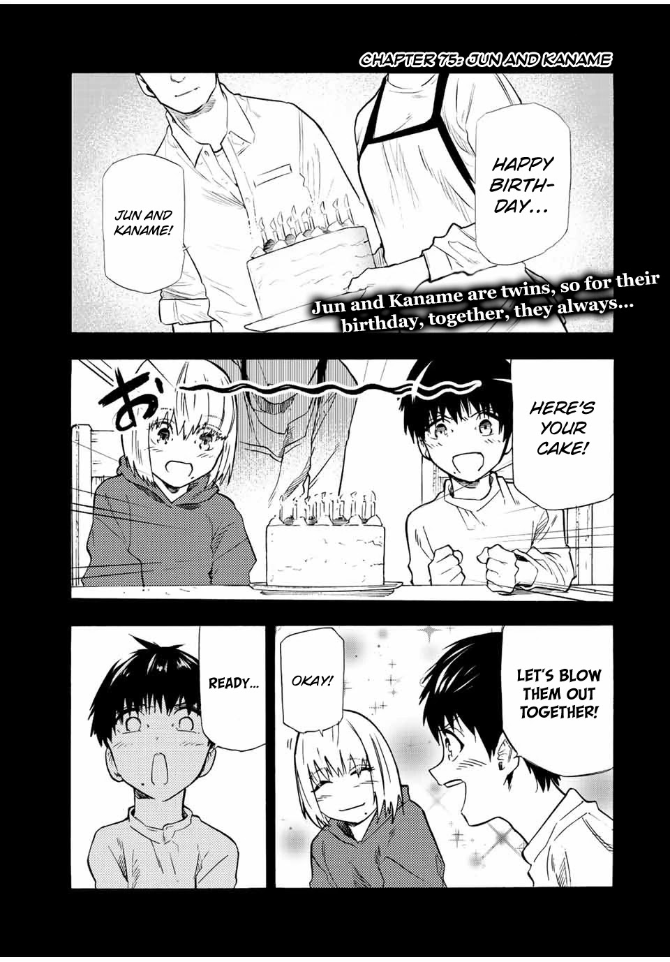 Juujika no Rokunin Chapter 75 page 1 - Chapter 75: Jun and Kaname