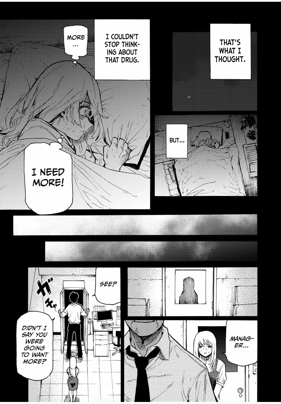 Juujika no Rokunin Chapter 90 page 7 - Chapter 90: Stimulant Addiction