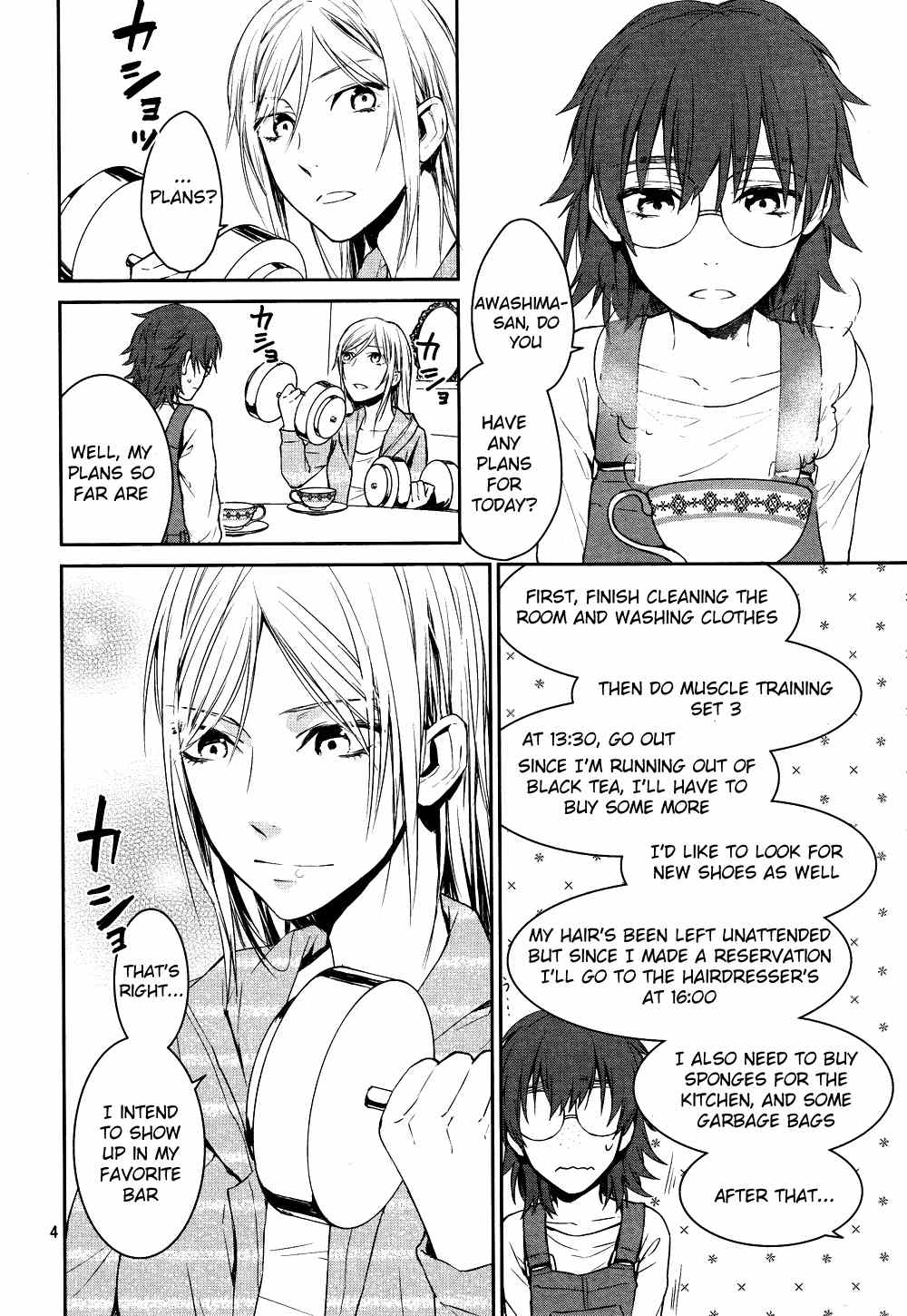 K - Days of Blue Chapter 3 page 4 - Chapter 3: Awashima's Day Off