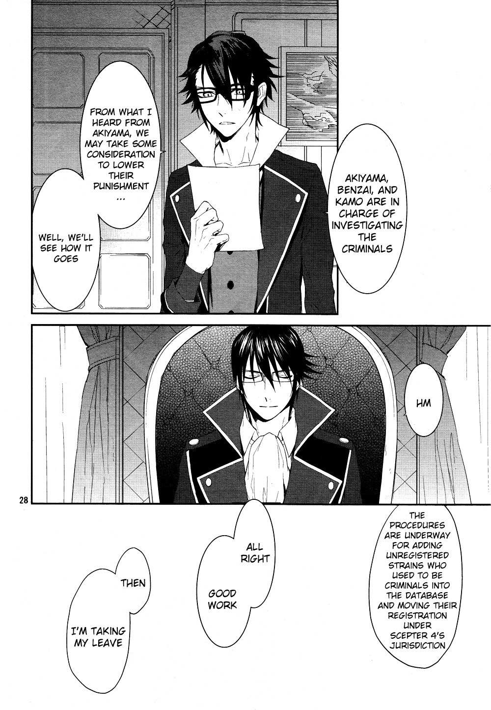 K - Days of Blue Chapter 8 page 29 - Chapter 8: Annex's Monthly Report