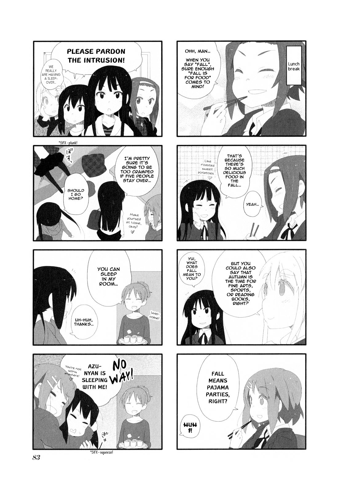 K-ON! Anthology Comic Chapter 1.11 page 3 - Vol.1 Chapter 11 : Autamn Girls Sweet Home by ms