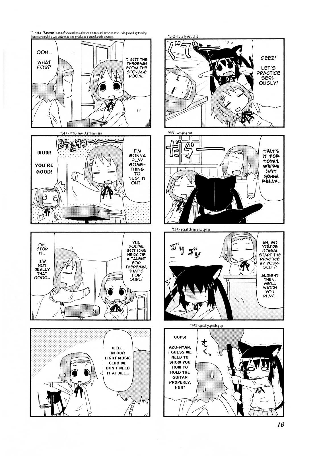 K-ON! Anthology Comic Chapter 1.2 page 2 - Vol.1 Chapter 2 : Nyan-On! by Kazuho