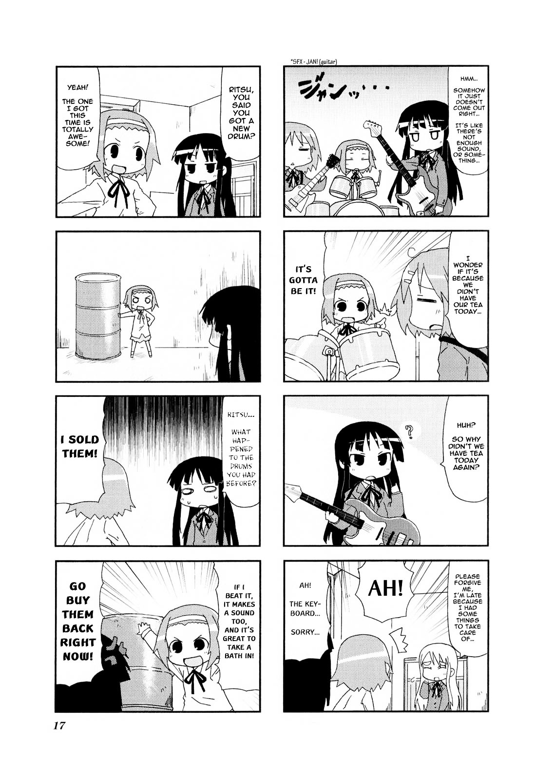 K-ON! Anthology Comic Chapter 1.2 page 3 - Vol.1 Chapter 2 : Nyan-On! by Kazuho