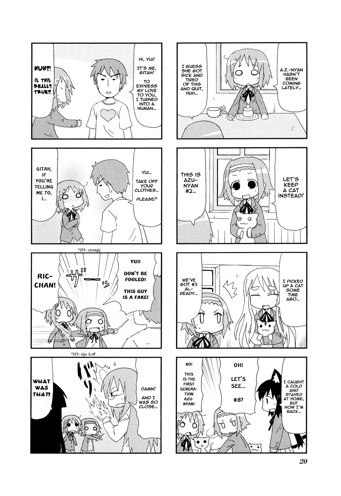 K-ON! Anthology Comic Chapter 1.2 page 6 - Vol.1 Chapter 2 : Nyan-On! by Kazuho