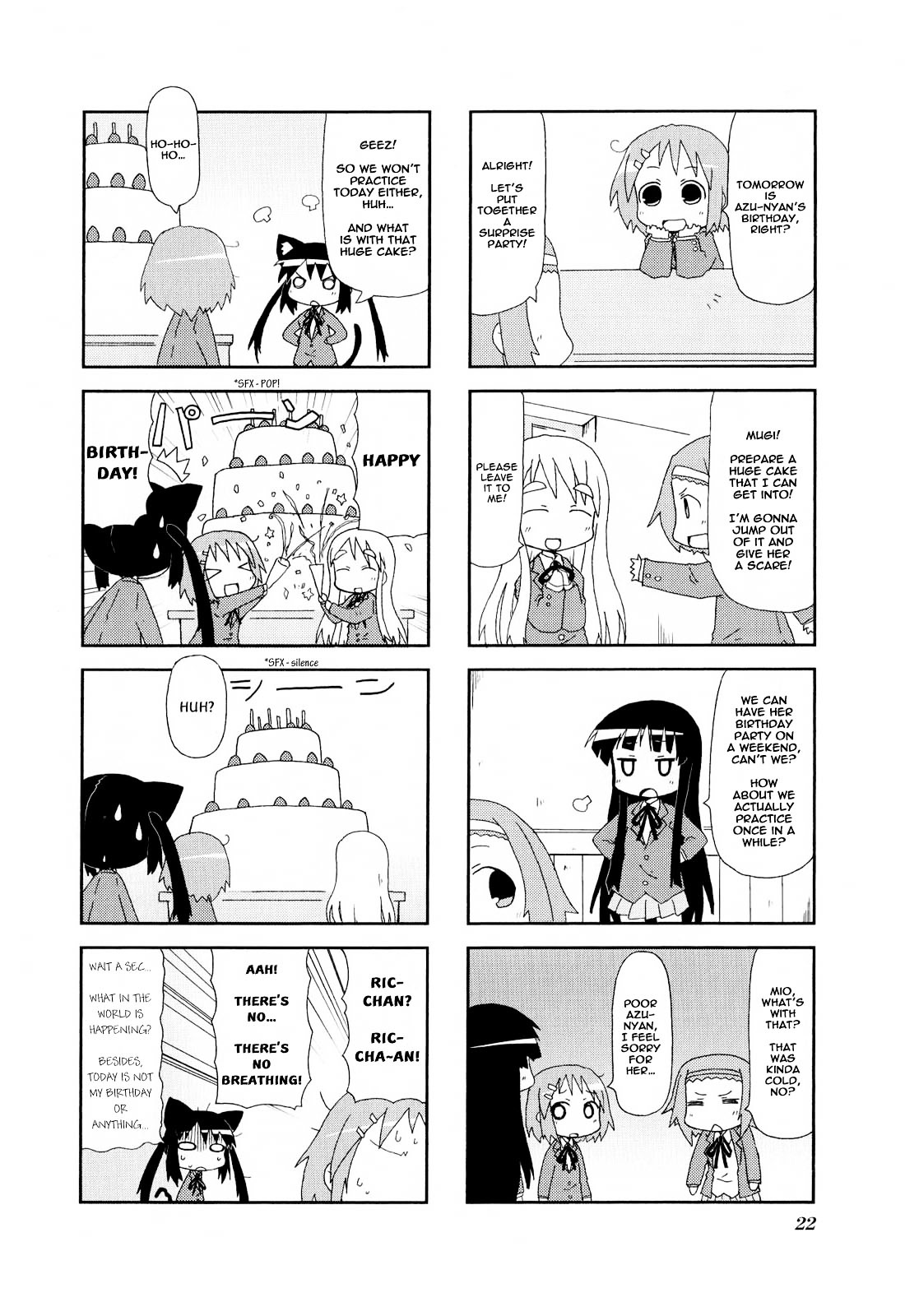 K-ON! Anthology Comic Chapter 1.2 page 8 - Vol.1 Chapter 2 : Nyan-On! by Kazuho