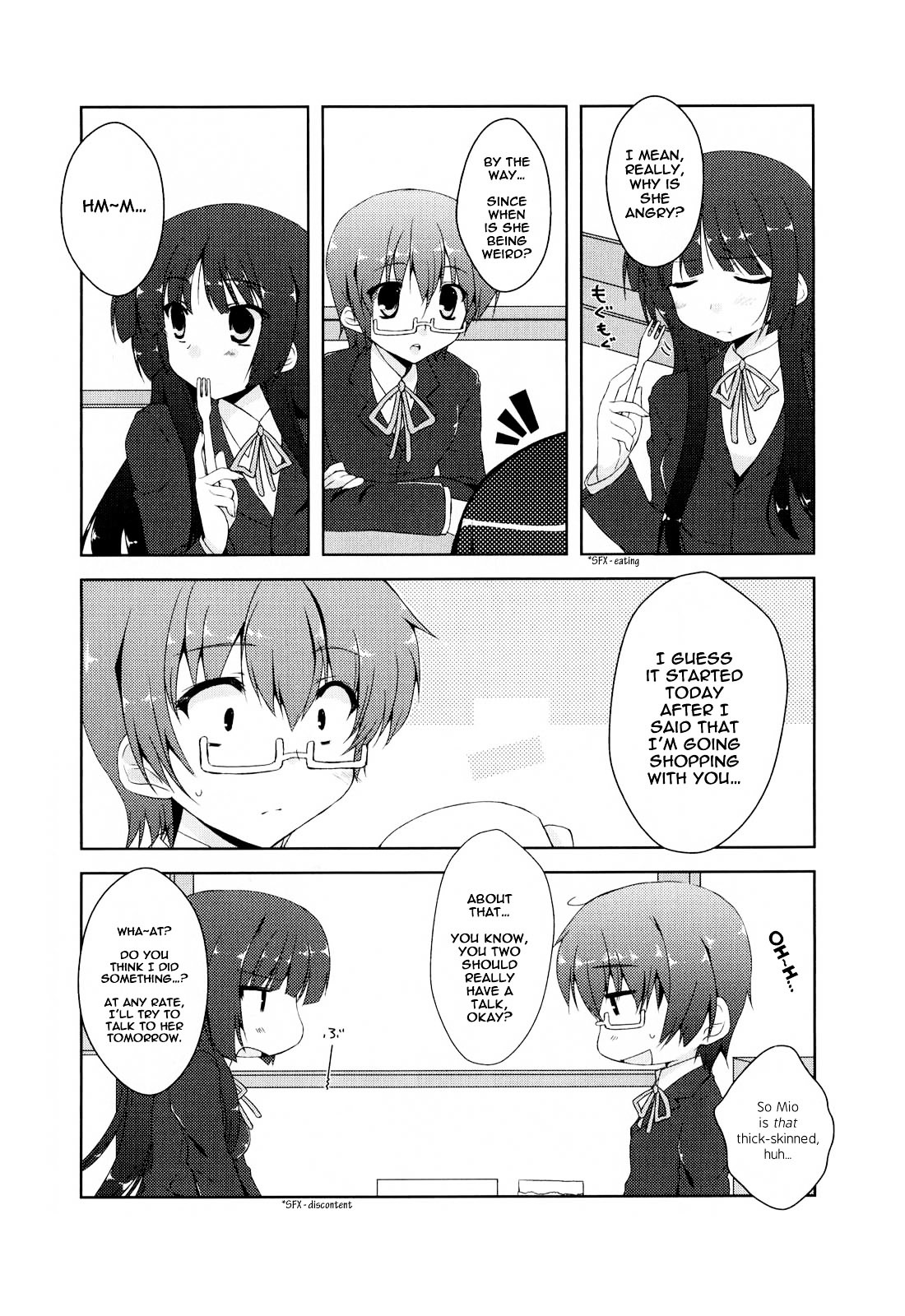 K-ON! Anthology Comic Chapter 1.4 page 4 - Vol.1 Chapter 4 : RitsuMio! Nodoka? by Sakura Hanpen