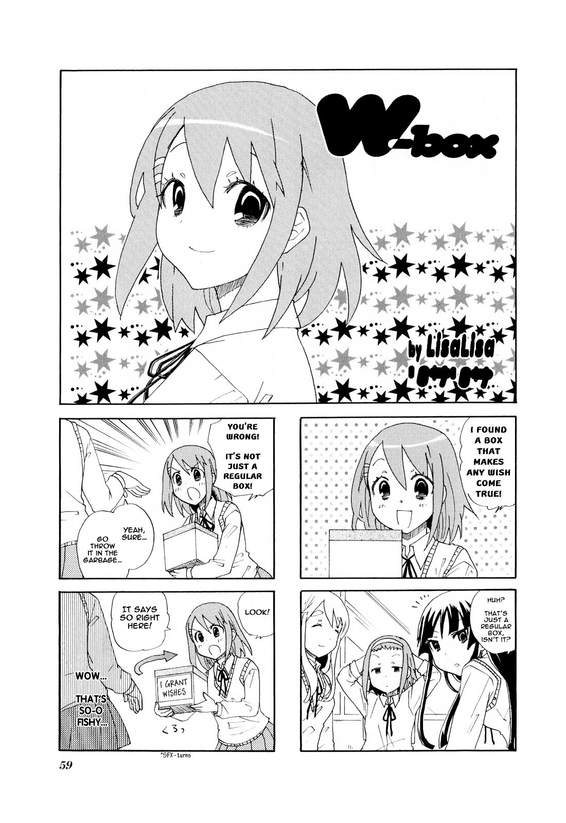K-ON! Anthology Comic Chapter 1.8 page 1 - Vol.1 Chapter 8 : W-box by LisaLisa