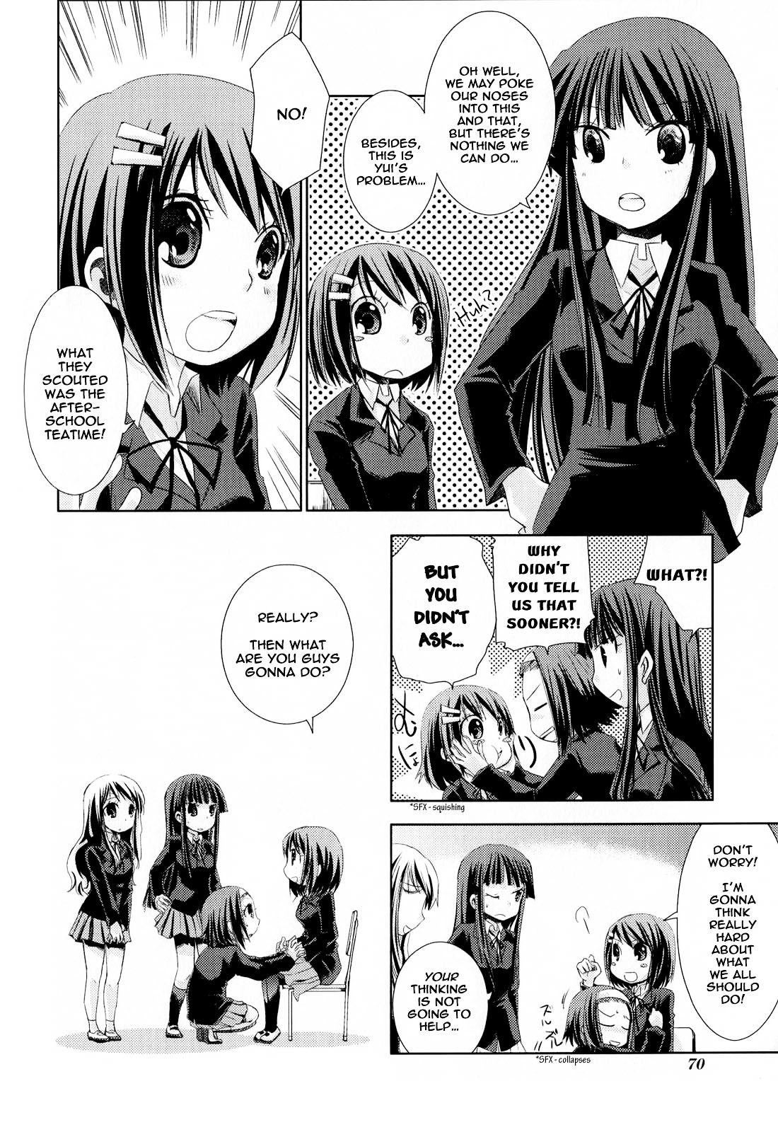 K-ON! Anthology Comic Chapter 1.9 page 4 - Vol.1 Chapter 9 : Yume No Sukauto Daisakusen (Operation Dream Scouting) by Araki Fuu