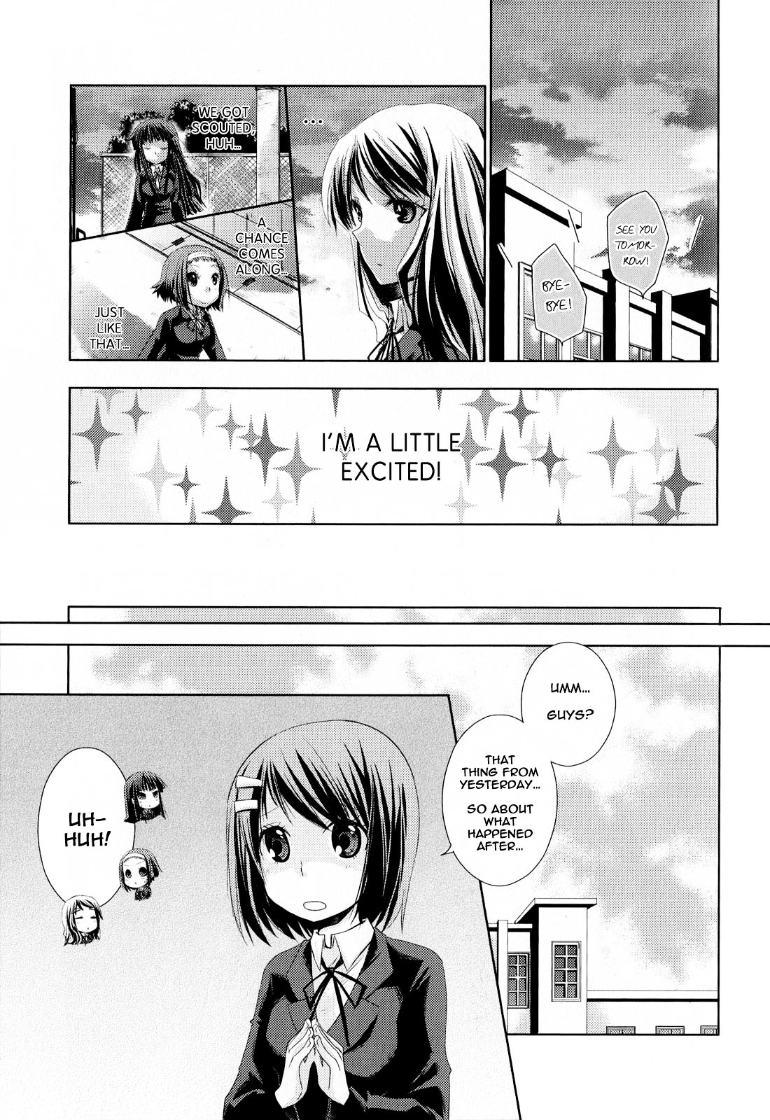K-ON! Anthology Comic Chapter 1.9 page 7 - Vol.1 Chapter 9 : Yume No Sukauto Daisakusen (Operation Dream Scouting) by Araki Fuu