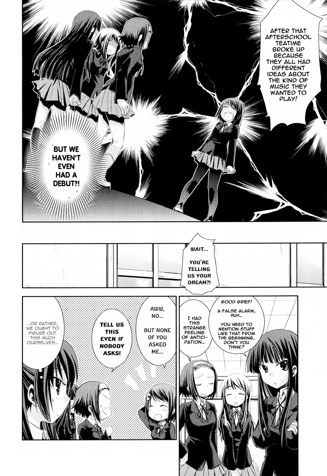 K-ON! Anthology Comic Chapter 1.9 page 8 - Vol.1 Chapter 9 : Yume No Sukauto Daisakusen (Operation Dream Scouting) by Araki Fuu
