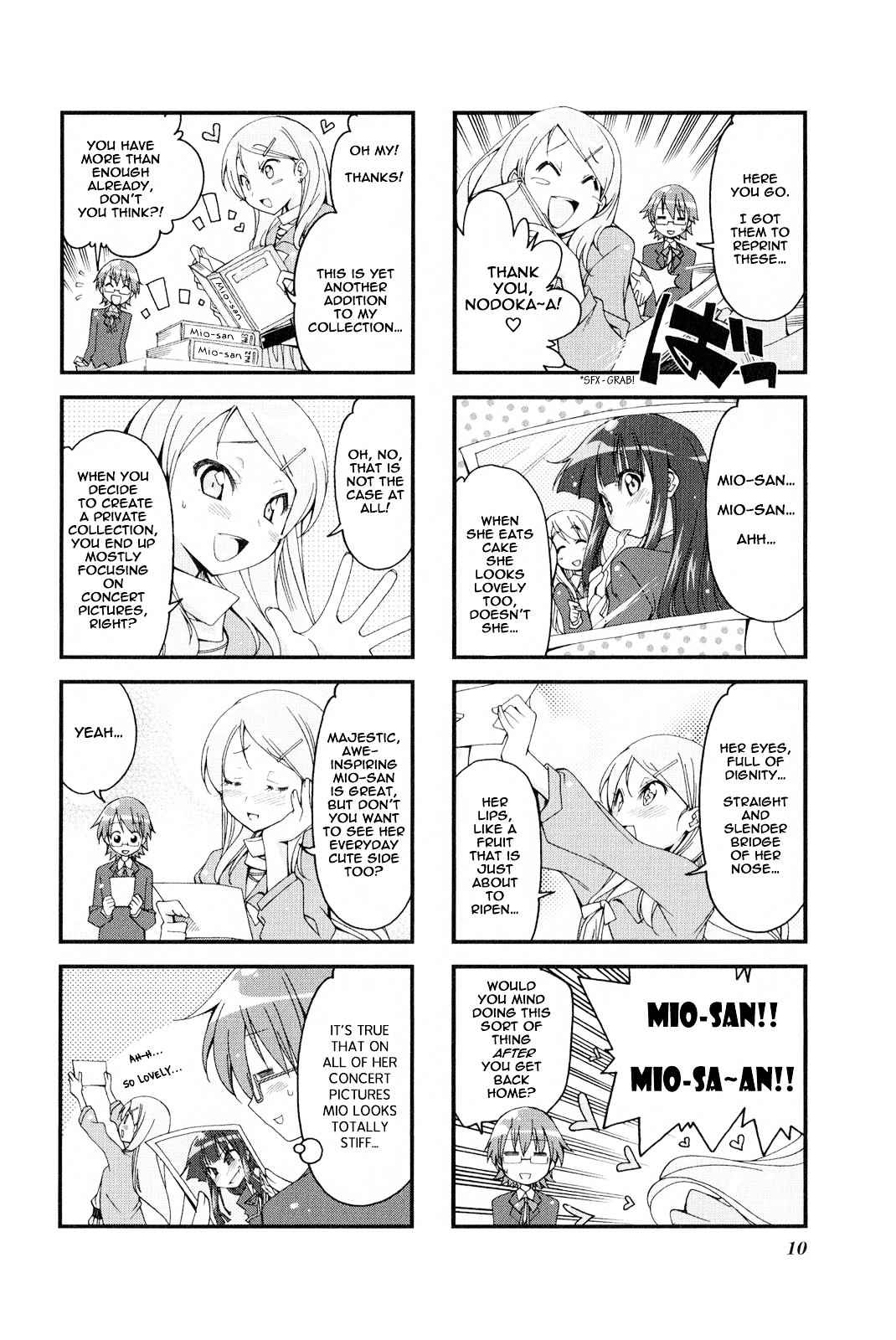 K-ON! Anthology Comic Chapter 2.1 page 12 - Vol.2 Chapter 1 : Shinkyuu! Seitokaichouzu (Former and Newly Elected! Student Council ...