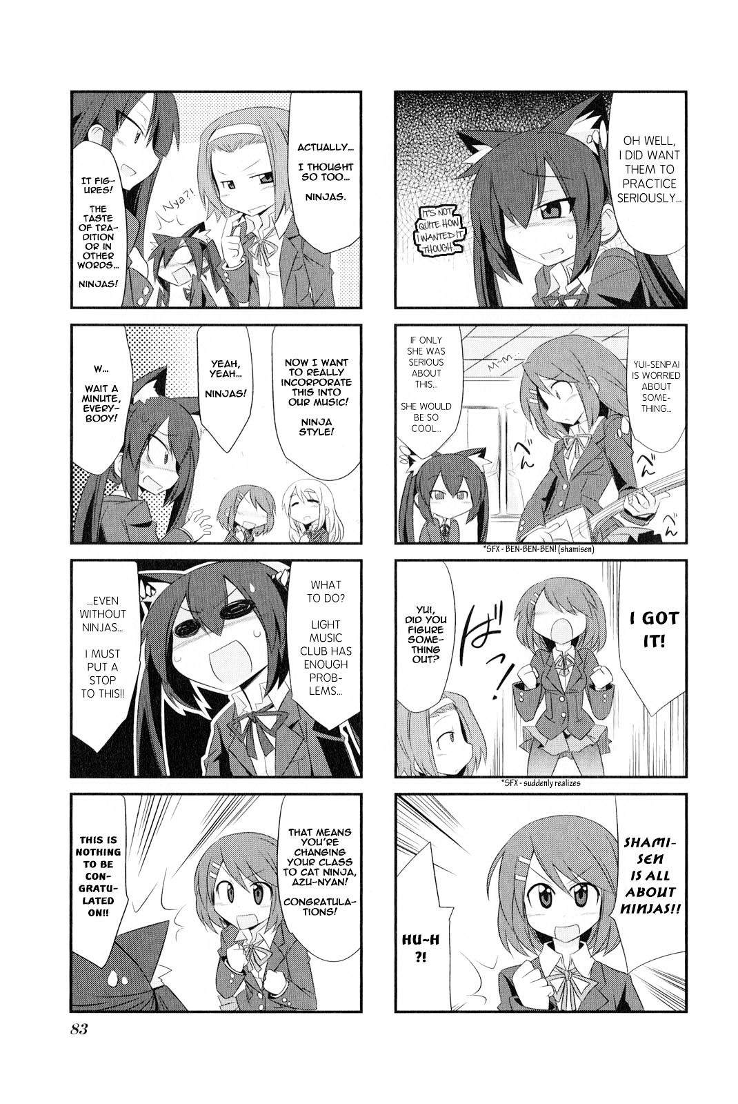 K-ON! Anthology Comic Chapter 2.10 page 5 - Vol.2 Chapter 10 : Shamisen! by Kobayashi Tetsuya