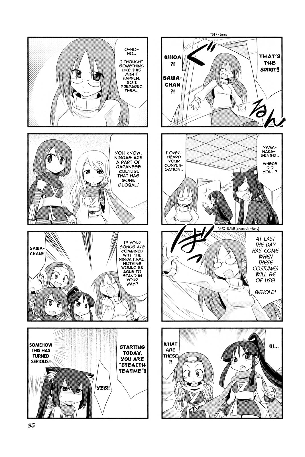 K-ON! Anthology Comic Chapter 2.10 page 7 - Vol.2 Chapter 10 : Shamisen! by Kobayashi Tetsuya