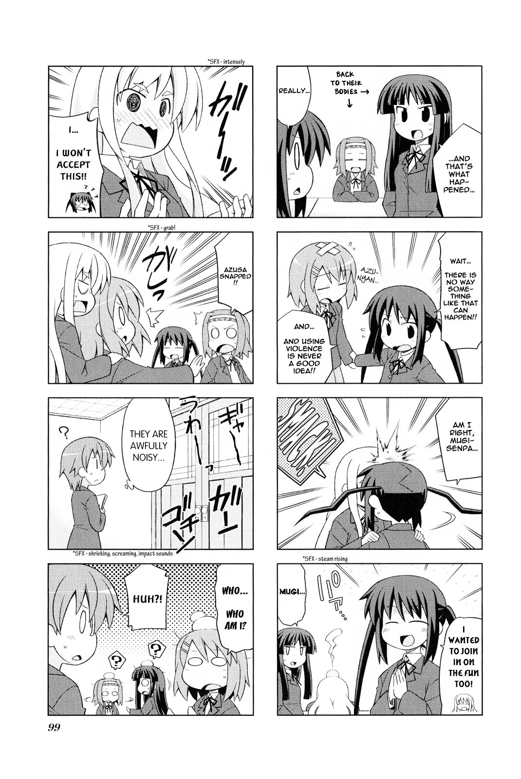 K-ON! Anthology Comic Chapter 2.12 page 5 - Vol.2 Chapter 12 : Toransu! (Transfer!) by Nekotoufu