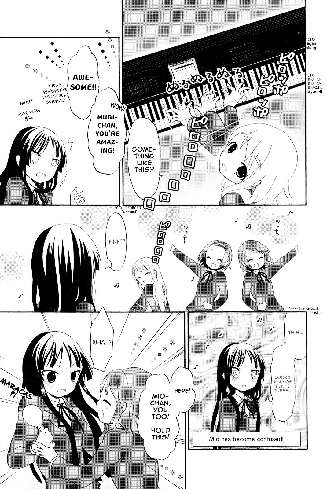 K-ON! Anthology Comic Chapter 2.3 page 3 - Vol.2 Chapter 3 : Hareruya! (Hallelujah!) by Harukaze Mika