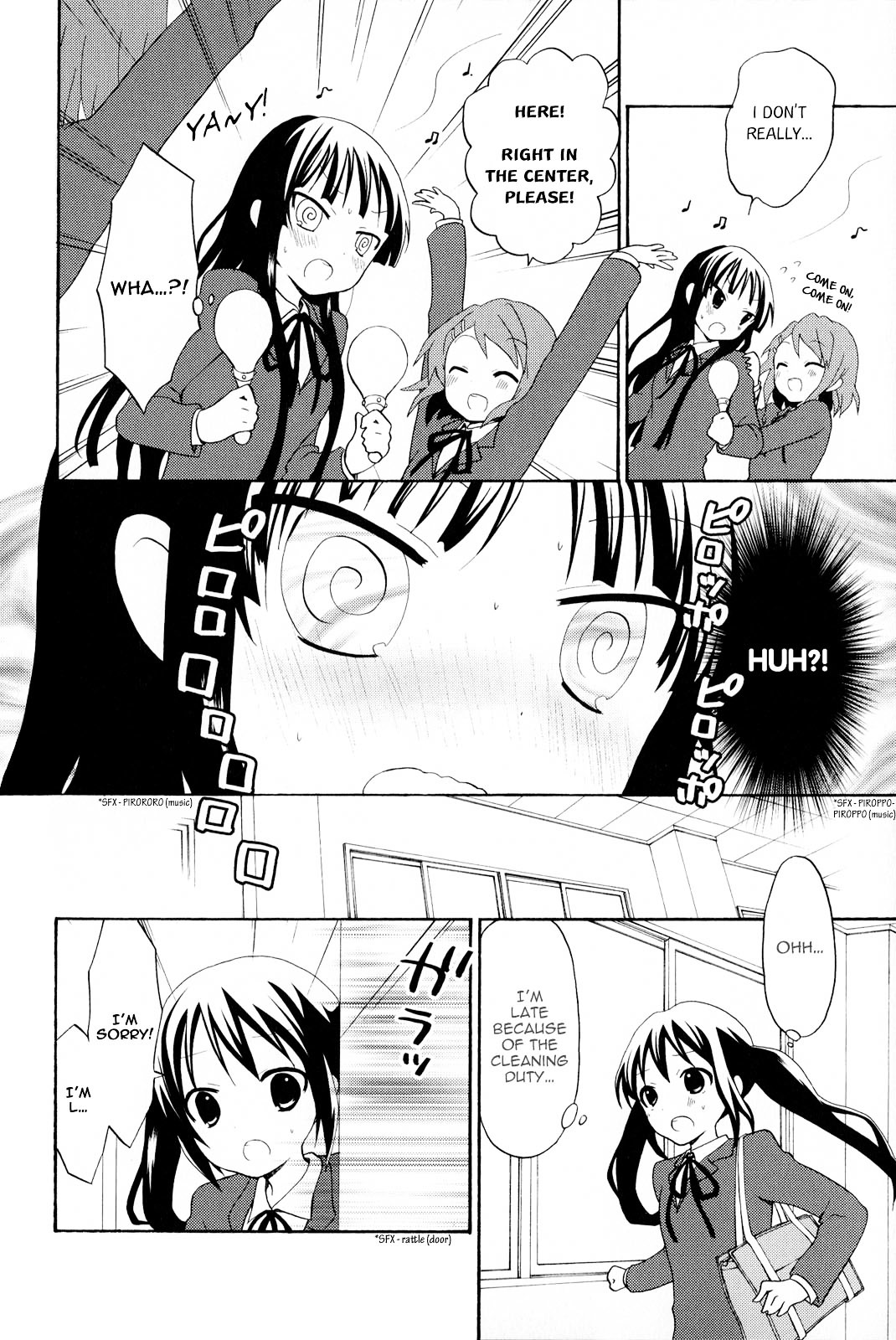 K-ON! Anthology Comic Chapter 2.3 page 4 - Vol.2 Chapter 3 : Hareruya! (Hallelujah!) by Harukaze Mika