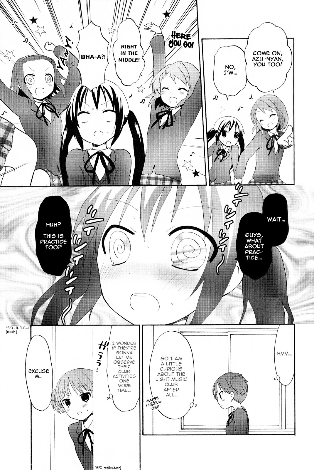 K-ON! Anthology Comic Chapter 2.3 page 7 - Vol.2 Chapter 3 : Hareruya! (Hallelujah!) by Harukaze Mika