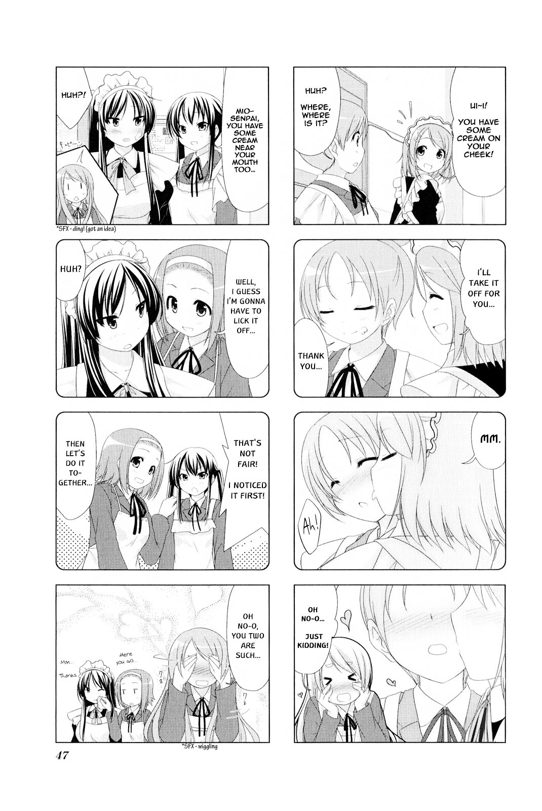 K-ON! Anthology Comic Chapter 2.5 page 7 - Vol.2 Chapter 5 : Tiitaimu! (Teatime!) by Purapa