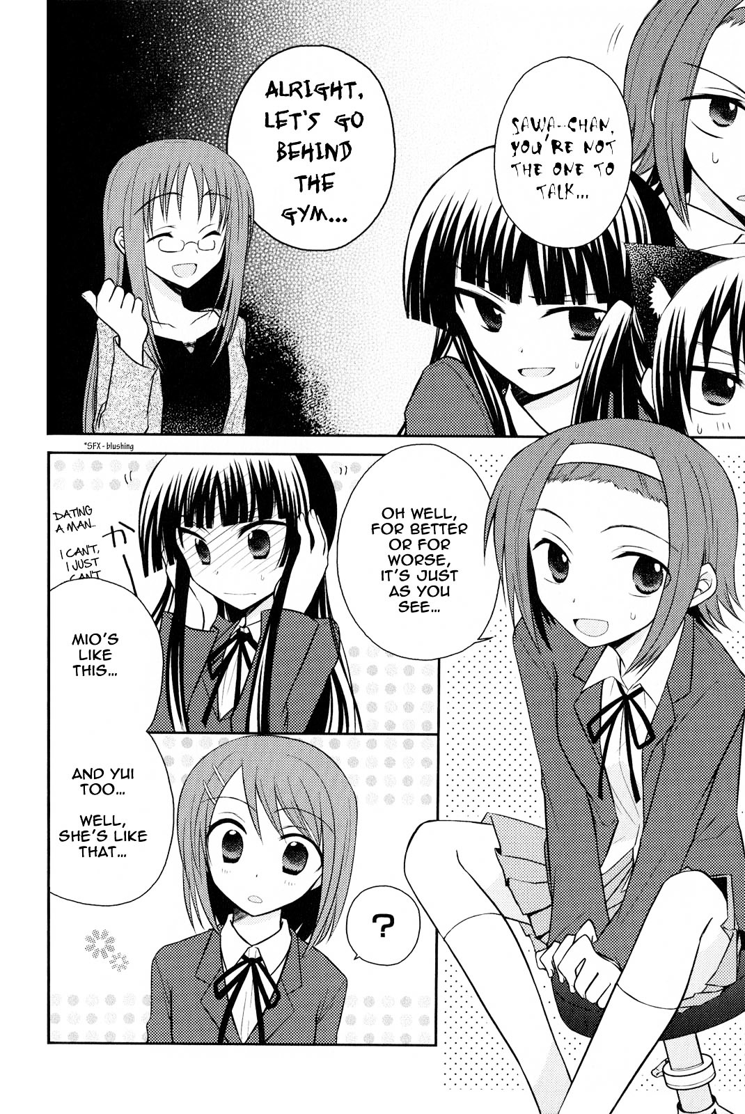 K-ON! Anthology Comic Chapter 2.6 page 2 - Vol.2 Chapter 6 : Gaaruzu Tooku! (Girls' Talk!) by Shima Tokio
