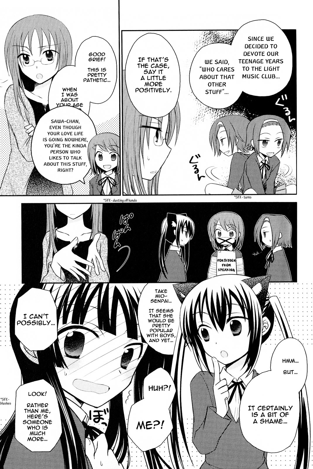 K-ON! Anthology Comic Chapter 2.6 page 3 - Vol.2 Chapter 6 : Gaaruzu Tooku! (Girls' Talk!) by Shima Tokio