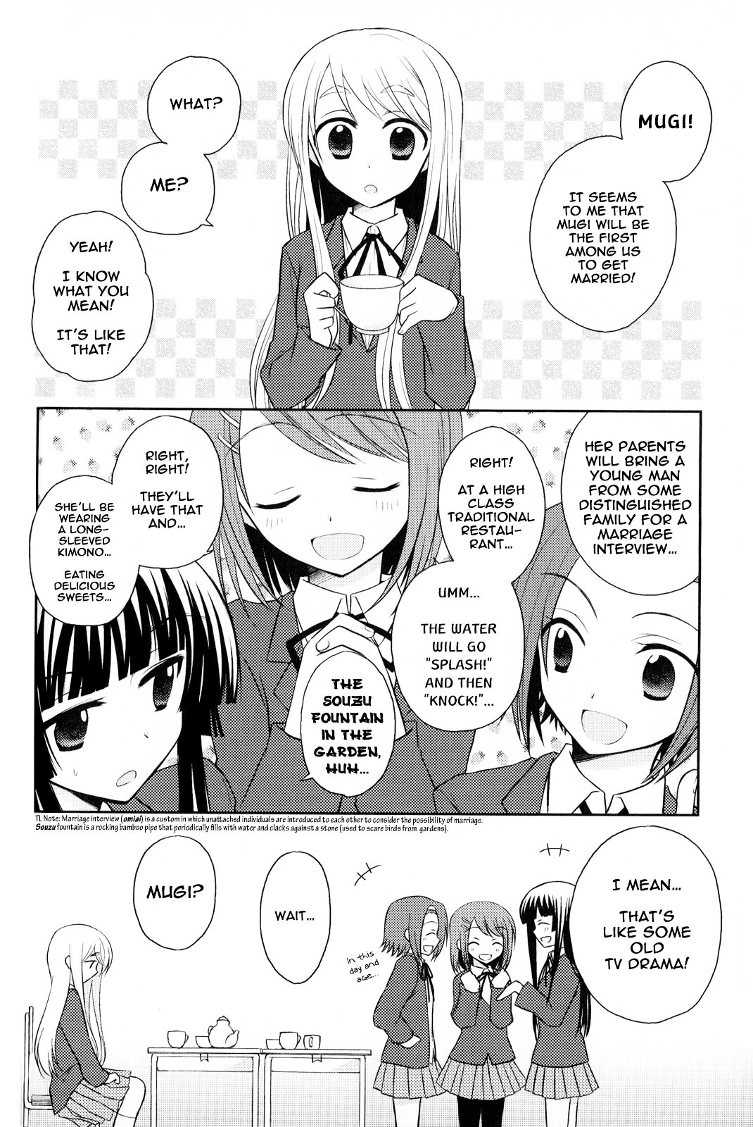 K-ON! Anthology Comic Chapter 2.6 page 4 - Vol.2 Chapter 6 : Gaaruzu Tooku! (Girls' Talk!) by Shima Tokio