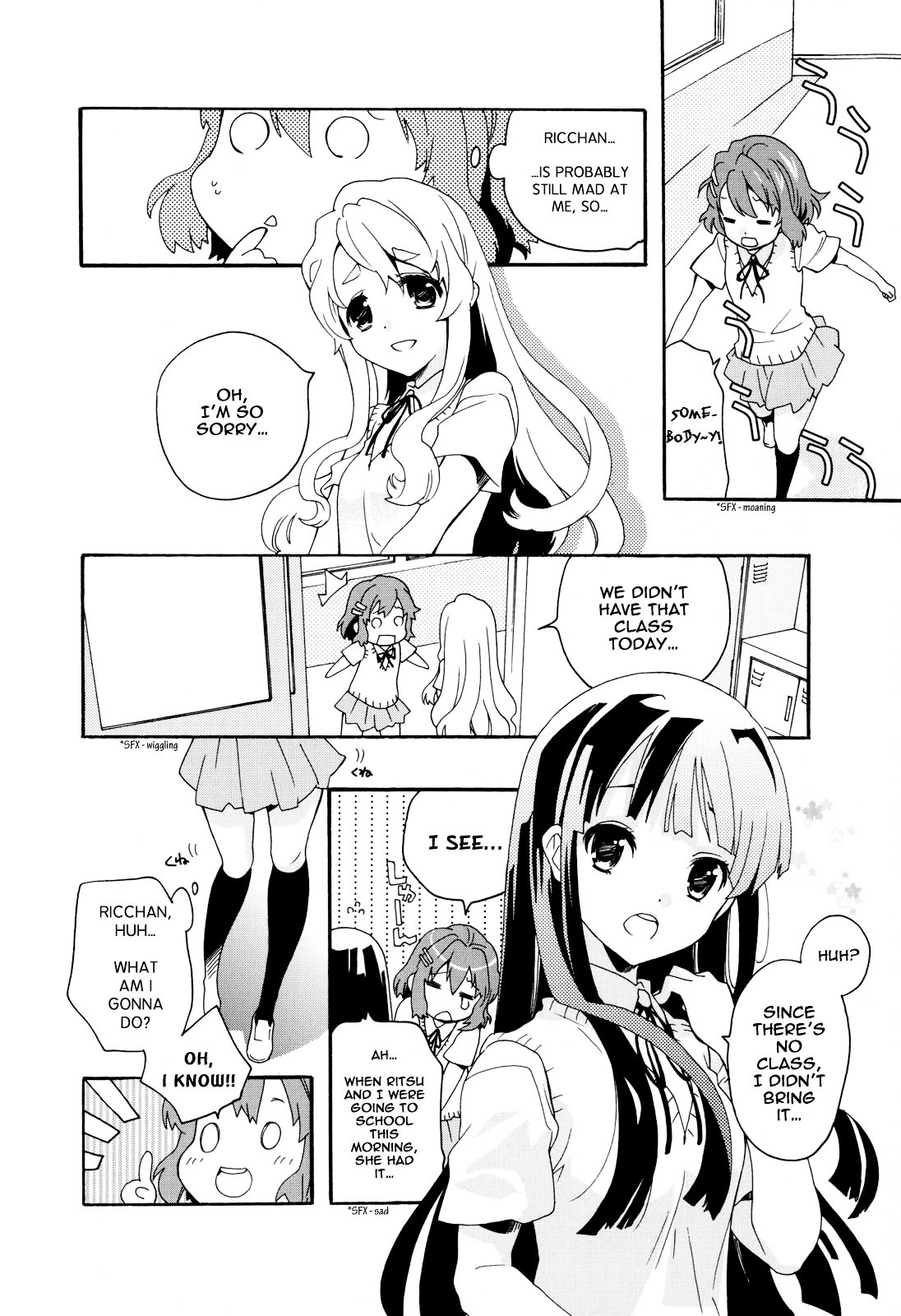 K-ON! Anthology Comic Chapter 3.1 page 16 - Vol.3 Chapter 1 : Wasurenbou Daiou (Great Queen of Forgetfulness) by Iwami Shouko