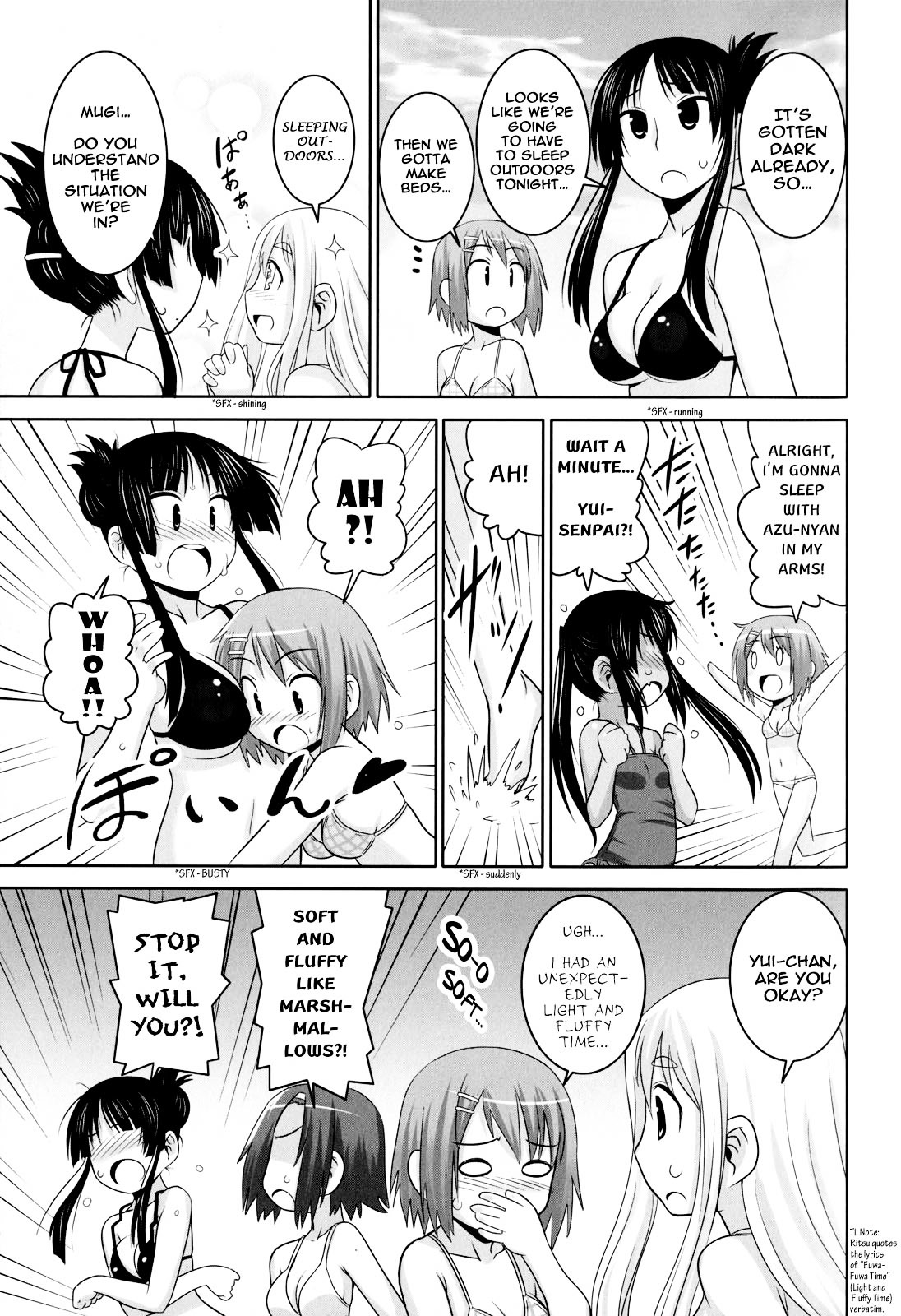 K-ON! Anthology Comic Chapter 3.3 page 5 - Vol.3 Chapter 3 : Sounan! (Stranded!) by Komusou