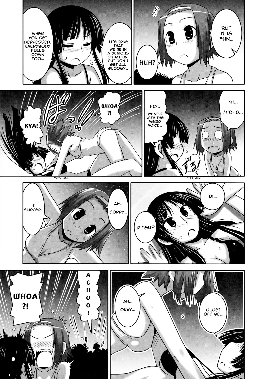 K-ON! Anthology Comic Chapter 3.3 page 7 - Vol.3 Chapter 3 : Sounan! (Stranded!) by Komusou