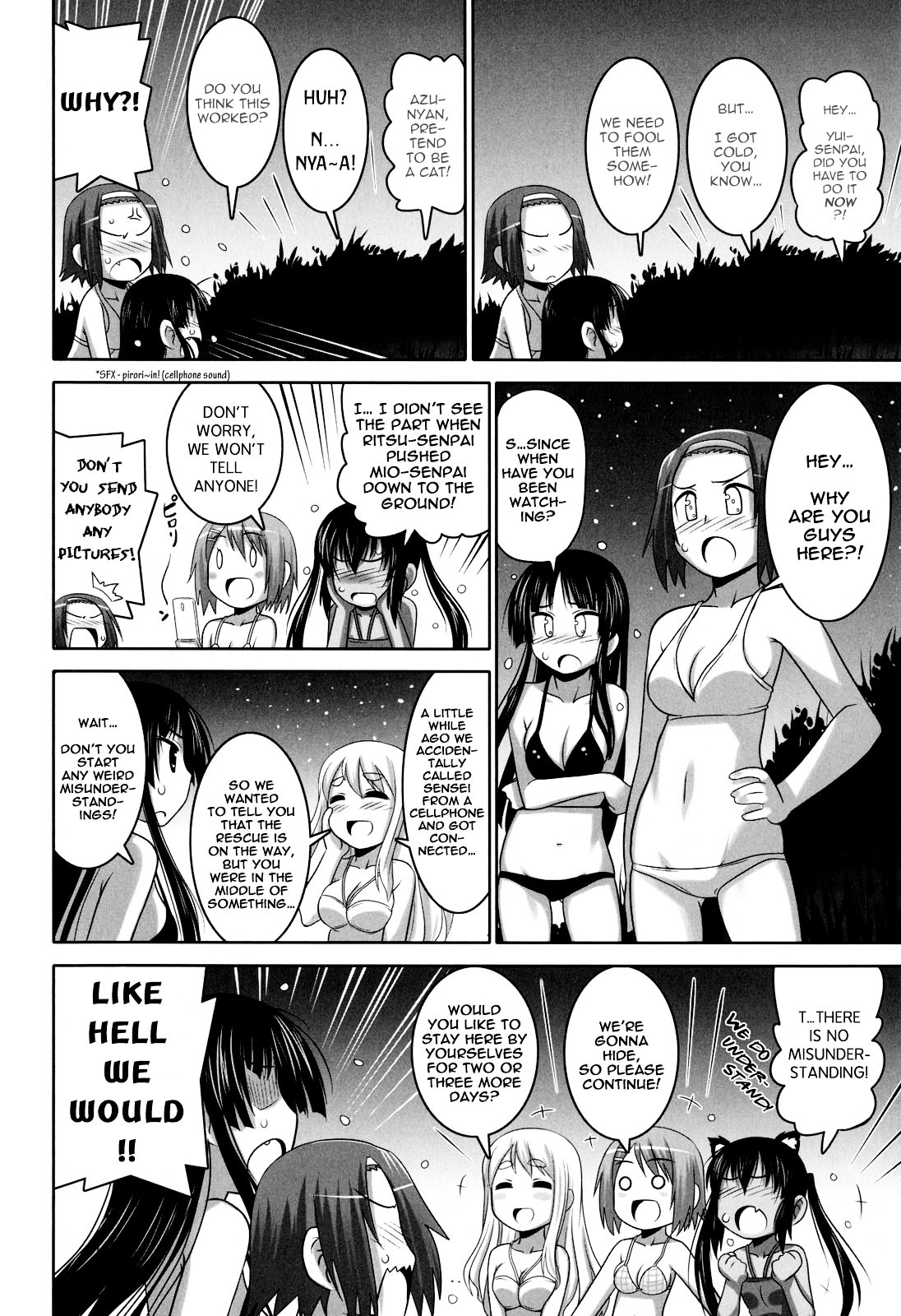K-ON! Anthology Comic Chapter 3.3 page 8 - Vol.3 Chapter 3 : Sounan! (Stranded!) by Komusou