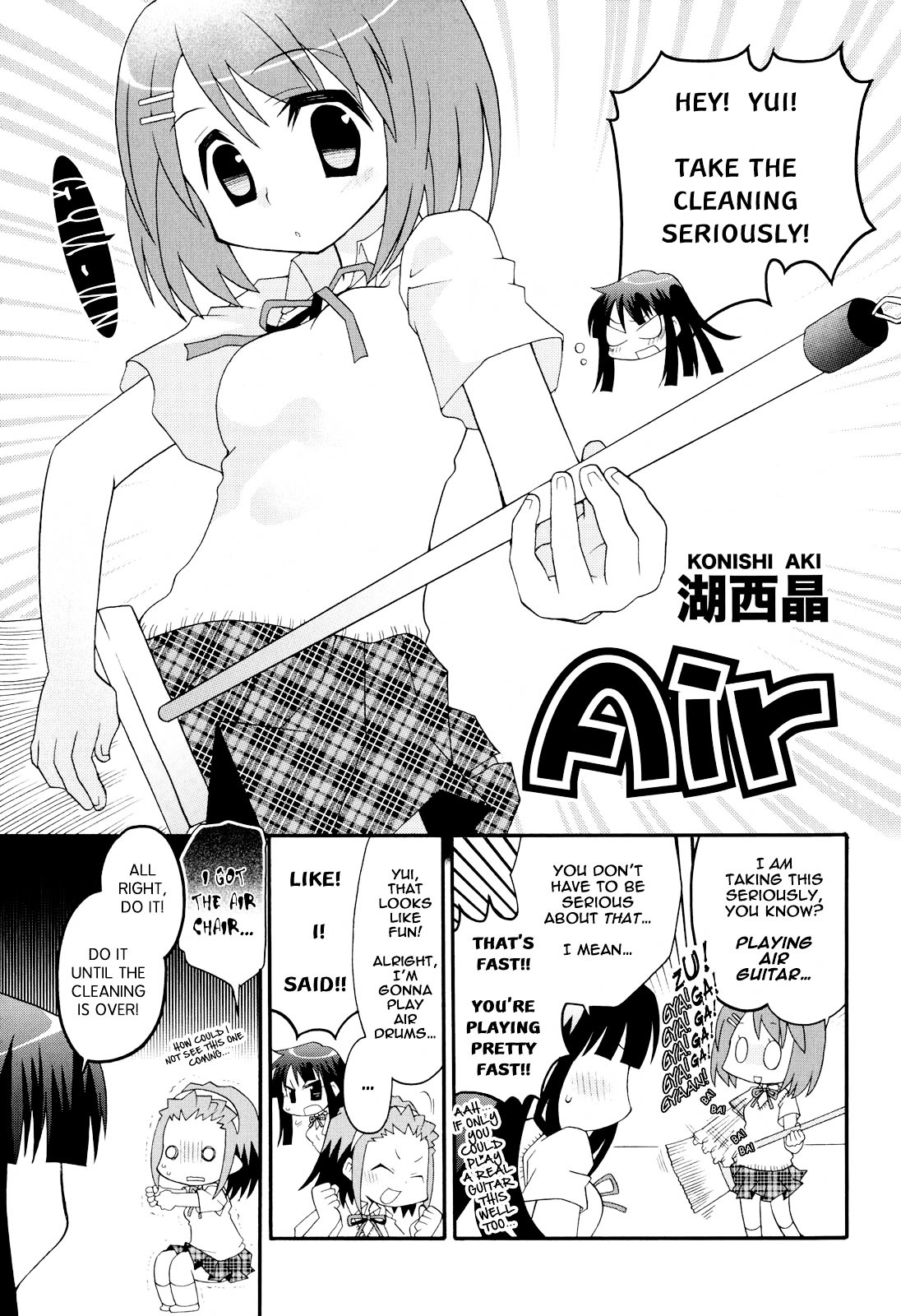 K-ON! Anthology Comic Chapter 3.4 page 1 - Vol.3 Chapter 4 : Air by Konishi Aki