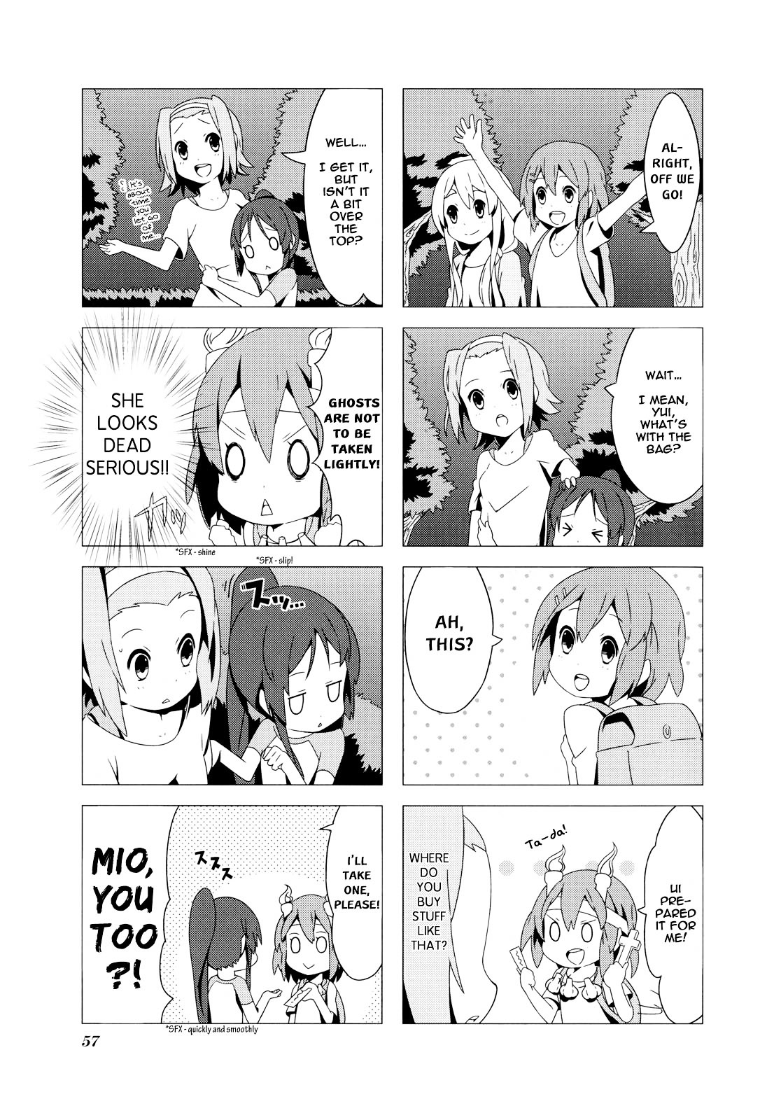 K-ON! Anthology Comic Chapter 3.7 page 5 - Vol.3 Chapter 7 : Kai-ON! (Ghost-ON!) by Hajime