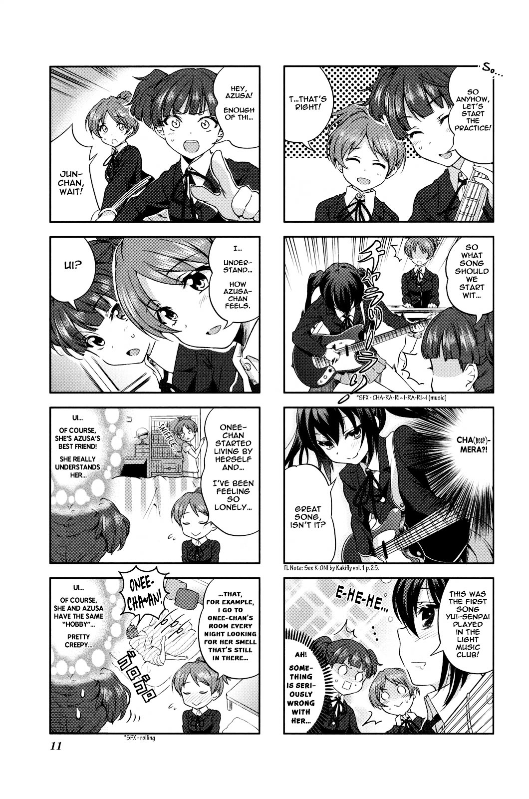K-ON! Anthology Comic Chapter 4.1 page 3 - Vol.4 Chapter 1 : Kakyuusei (Underclassmen) by Sakayama Shinta