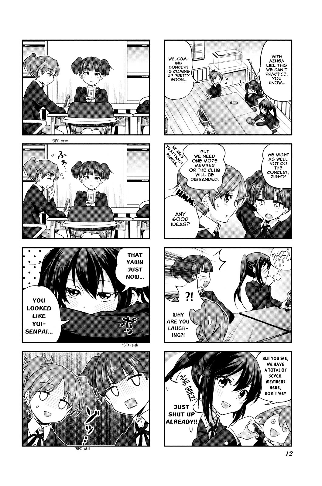 K-ON! Anthology Comic Chapter 4.1 page 4 - Vol.4 Chapter 1 : Kakyuusei (Underclassmen) by Sakayama Shinta
