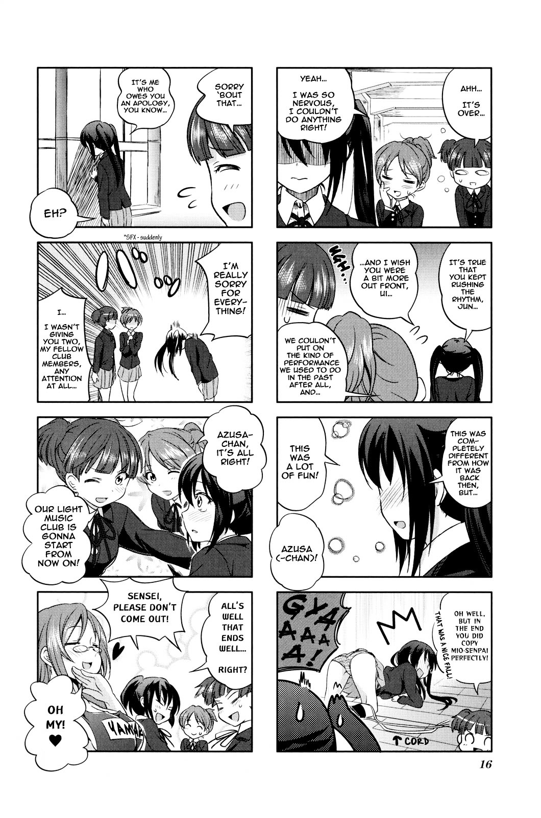K-ON! Anthology Comic Chapter 4.1 page 8 - Vol.4 Chapter 1 : Kakyuusei (Underclassmen) by Sakayama Shinta