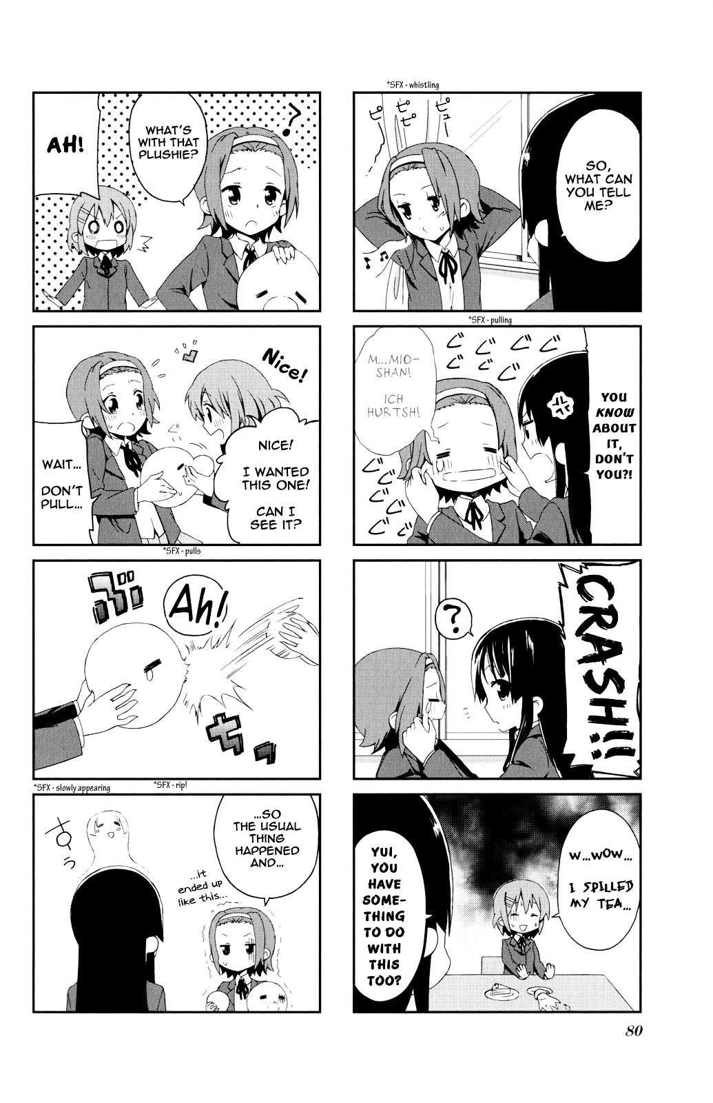 K-ON! Anthology Comic Chapter 4.10 page 2 - Vol.4 Chapter 10 : Kenka Suru Hodo…? (…enough to get into fights?) by Mitsuki Meia