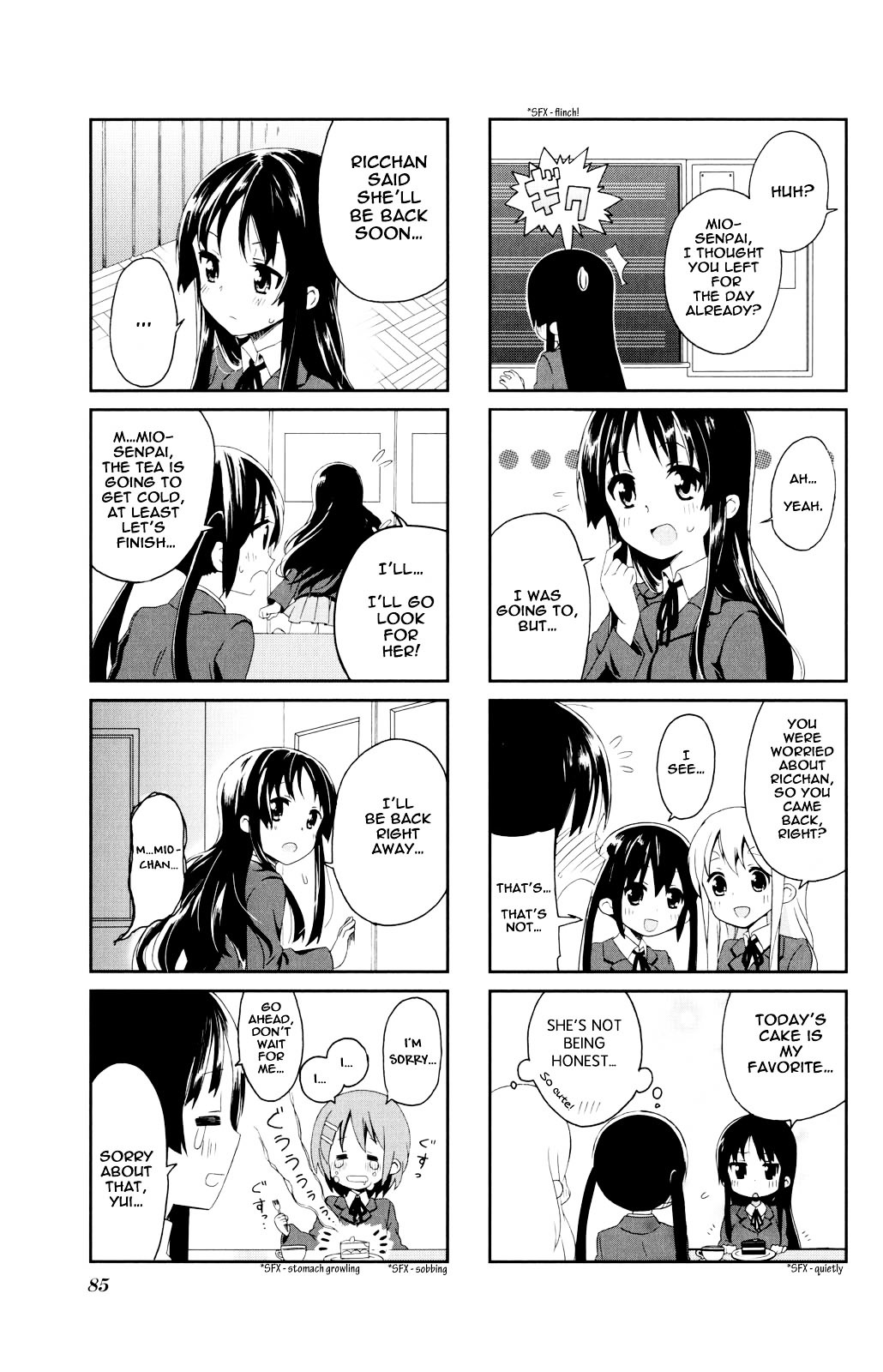 K-ON! Anthology Comic Chapter 4.10 page 7 - Vol.4 Chapter 10 : Kenka Suru Hodo…? (…enough to get into fights?) by Mitsuki Meia