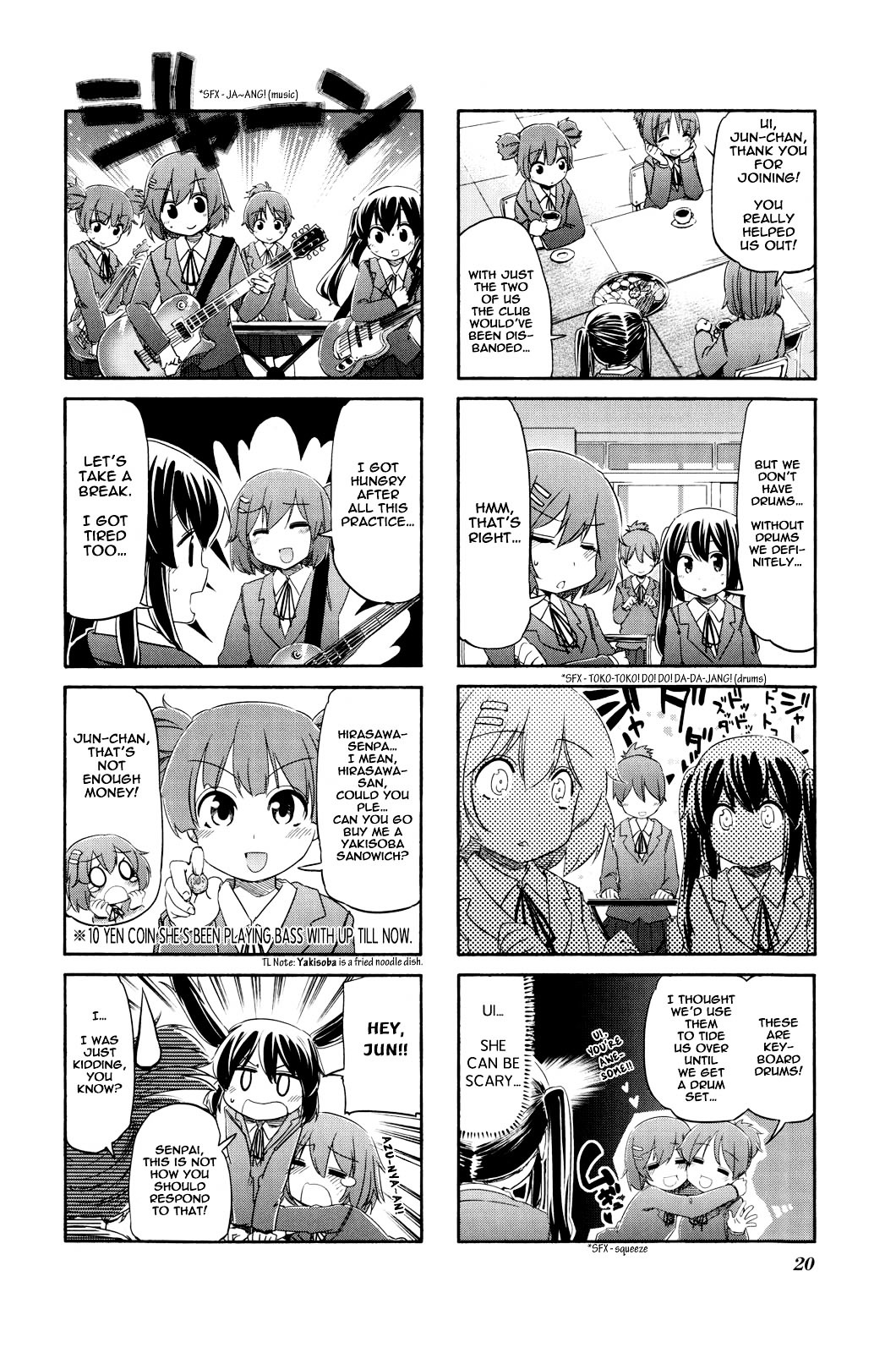 K-ON! Anthology Comic Chapter 4.2 page 4 - Vol.4 Chapter 2 : Sayonara / Good Bye! Yui Hirasawa by Hota