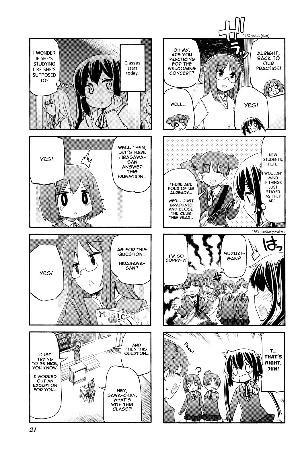 K-ON! Anthology Comic Chapter 4.2 page 5 - Vol.4 Chapter 2 : Sayonara / Good Bye! Yui Hirasawa by Hota