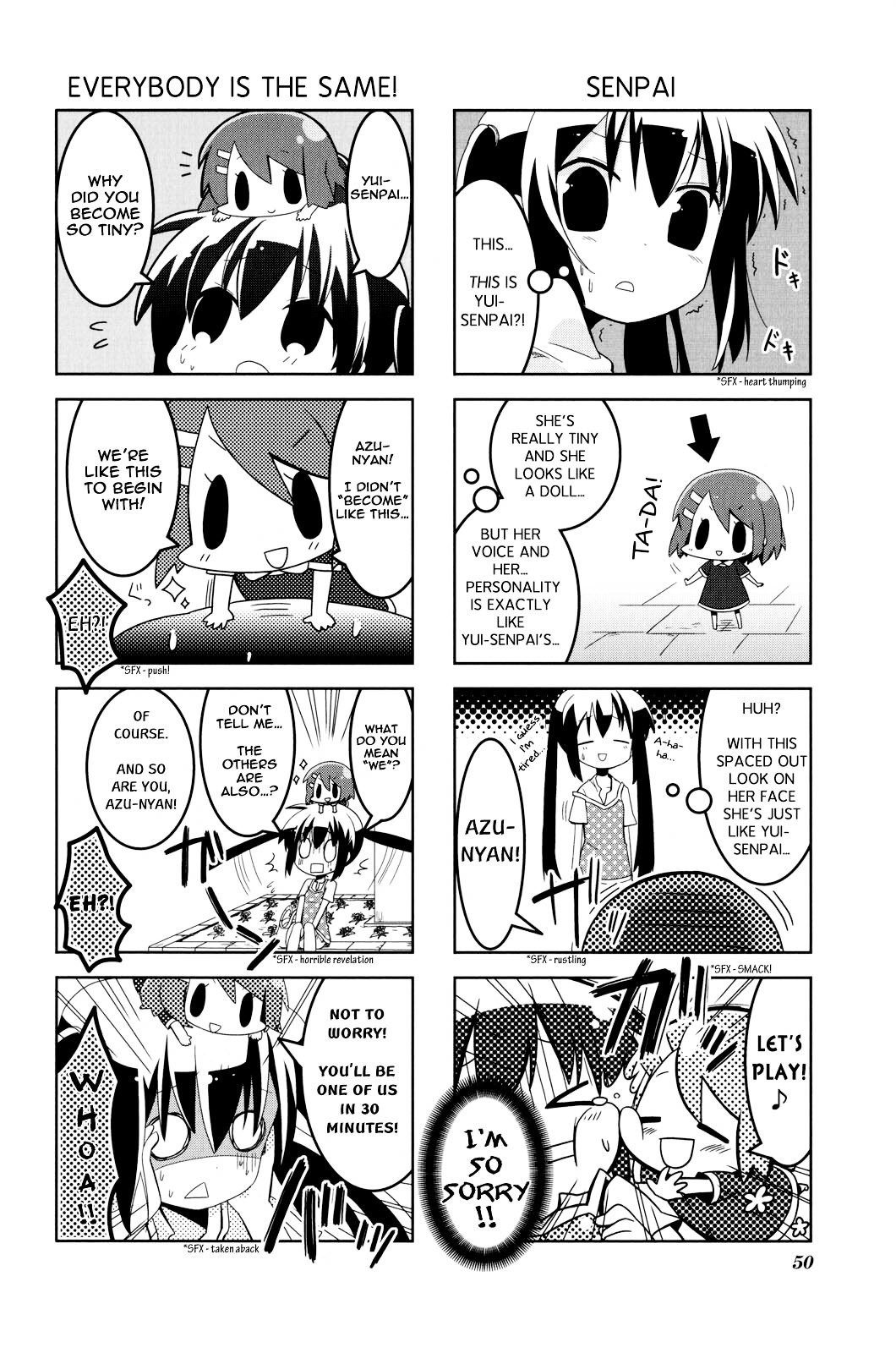 K-ON! Anthology Comic Chapter 4.6 page 2 - Vol.4 Chapter 6 : Azu-Nyan and Mysterious Yui-senpai by Yuzuki Gao