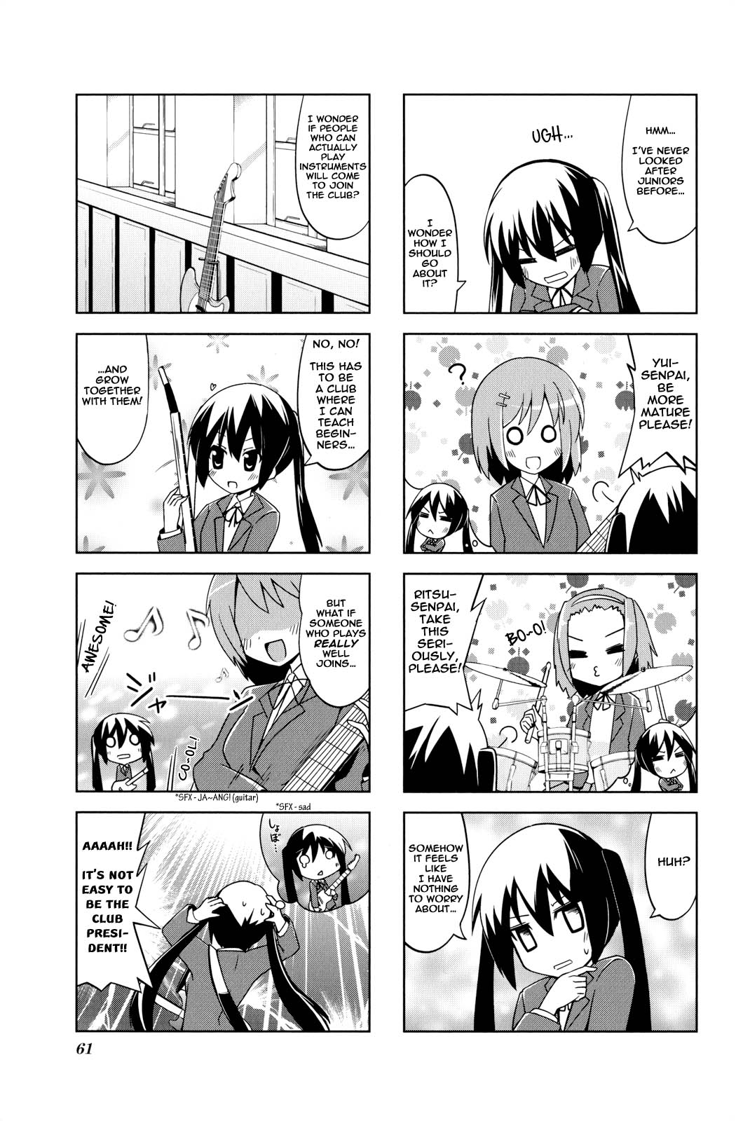 K-ON! Anthology Comic Chapter 4.7 page 5 - Vol.4 Chapter 7 : Buchou Azusa! (Club President Azusa!) by BeLL