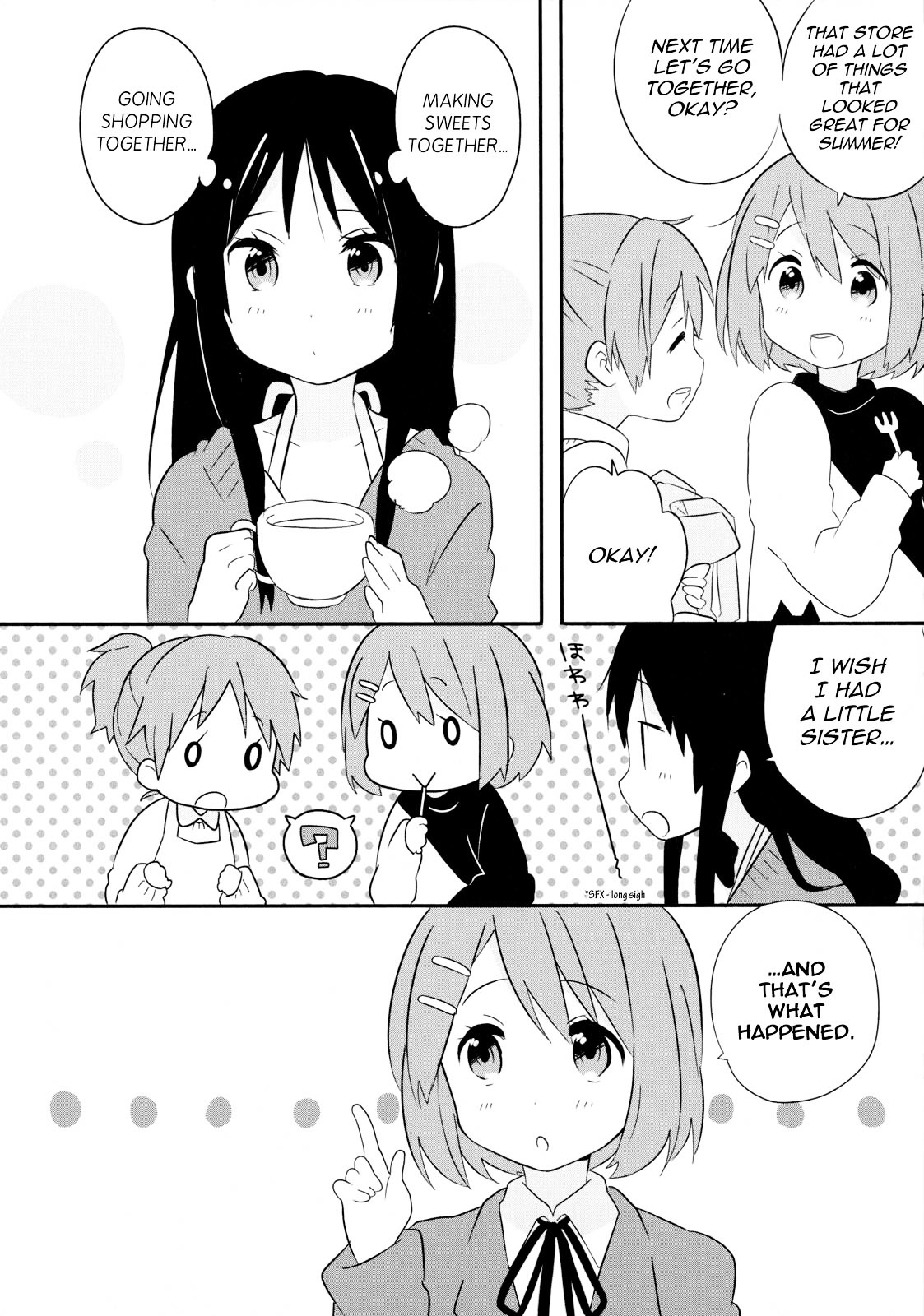 K-ON! Anthology Comic Chapter 5.13 page 4 - Vol.5 Chapter 13 : Imouto! (Little Sister!) by Nozomi
