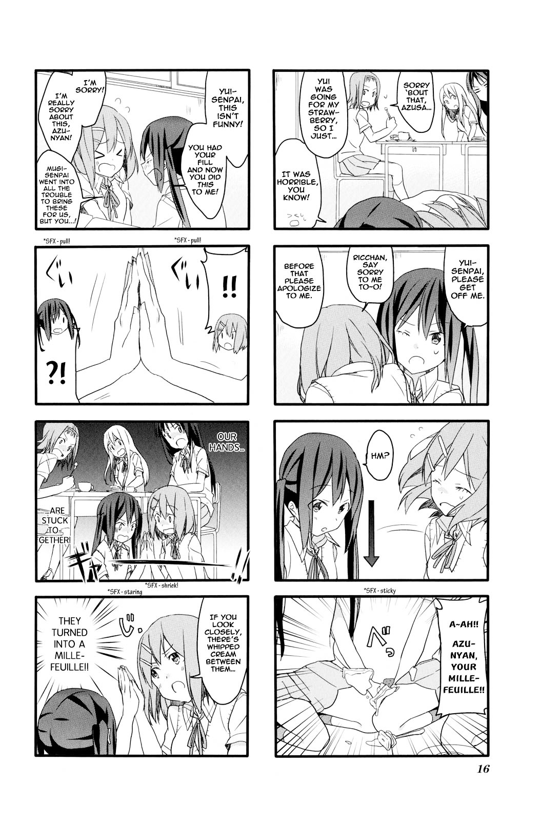 K-ON! Anthology Comic Chapter 5.2 page 2 - Vol.5 Chapter 2 : Houkago Mirufiyu Jikan (Afterschool Mille-feuille Time) by Tachi