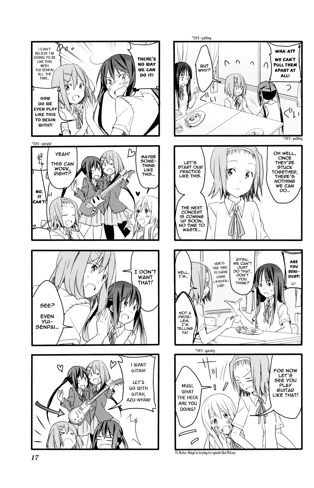 K-ON! Anthology Comic Chapter 5.2 page 3 - Vol.5 Chapter 2 : Houkago Mirufiyu Jikan (Afterschool Mille-feuille Time) by Tachi