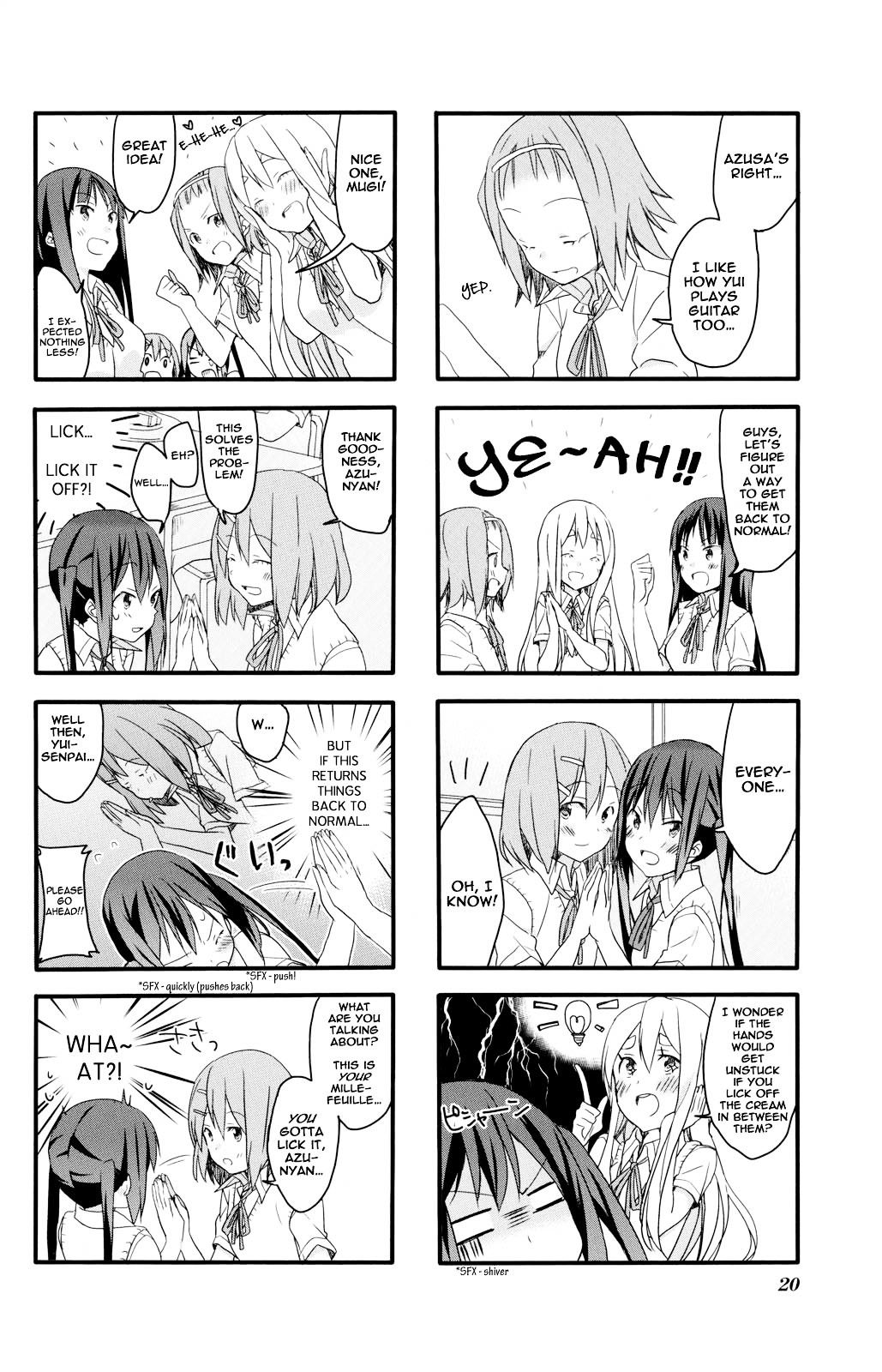 K-ON! Anthology Comic Chapter 5.2 page 6 - Vol.5 Chapter 2 : Houkago Mirufiyu Jikan (Afterschool Mille-feuille Time) by Tachi