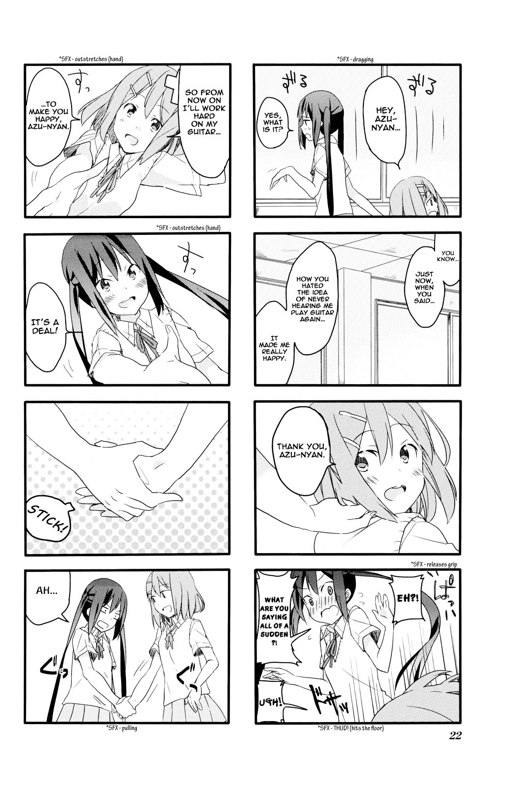 K-ON! Anthology Comic Chapter 5.2 page 8 - Vol.5 Chapter 2 : Houkago Mirufiyu Jikan (Afterschool Mille-feuille Time) by Tachi