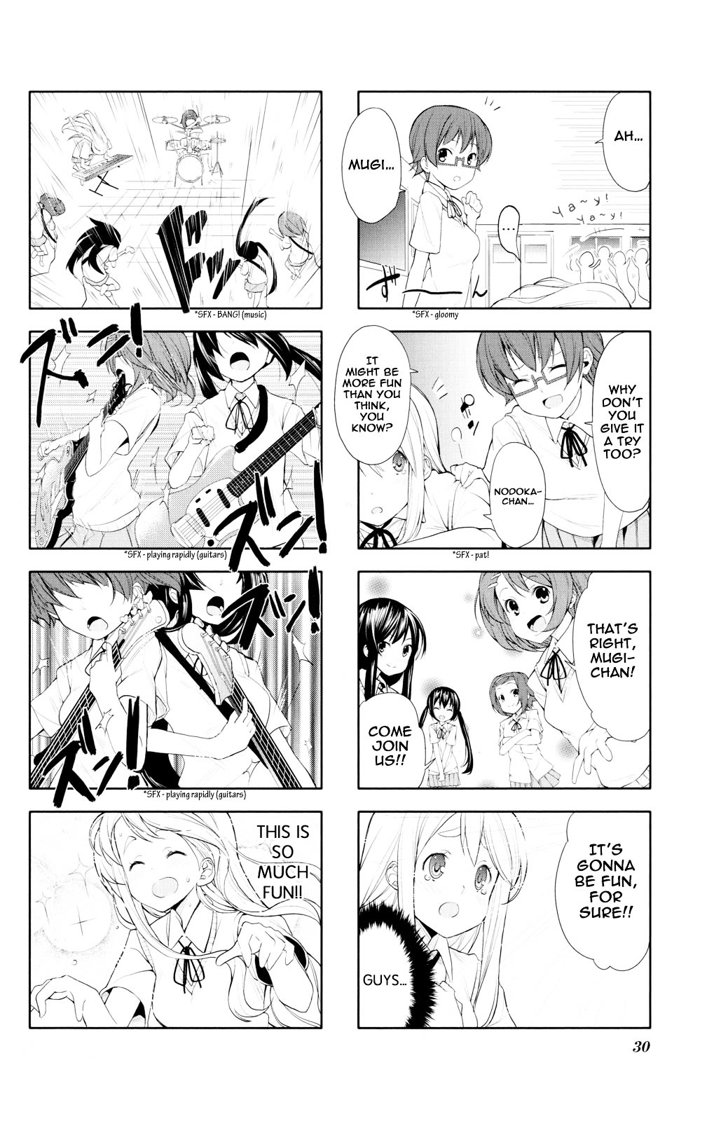 K-ON! Anthology Comic Chapter 5.3 page 8 - Vol.5 Chapter 3 : Go What Go What?! by Nishiuri Warito