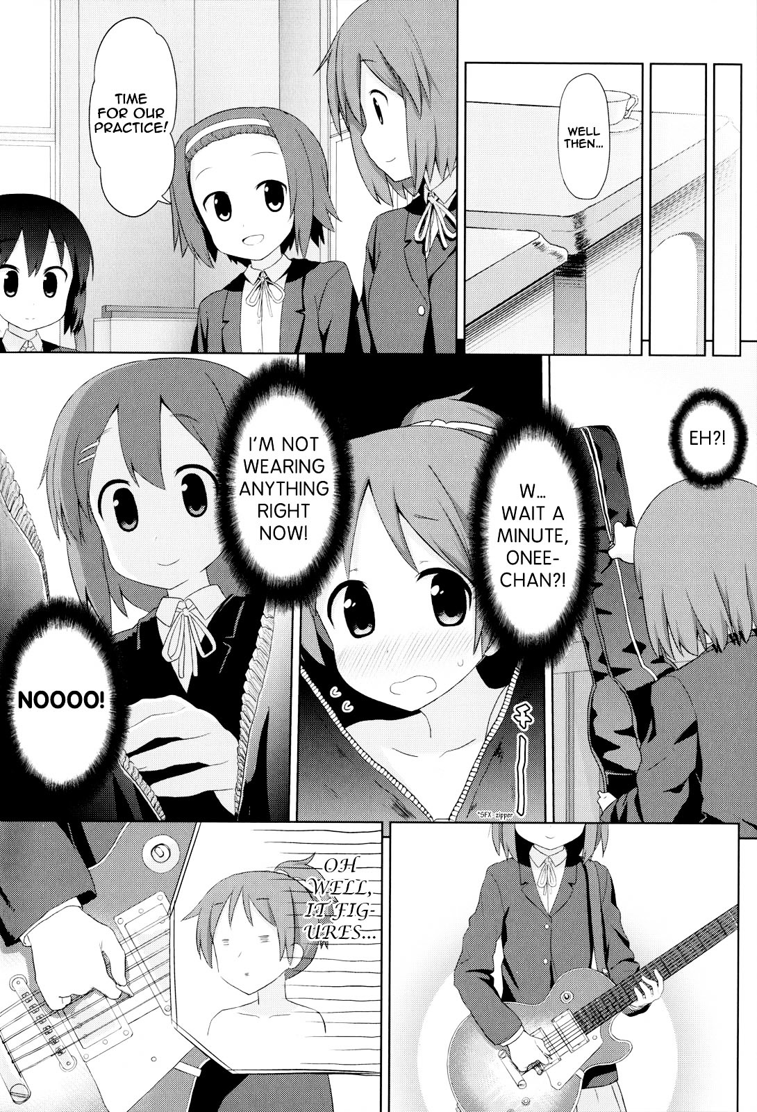 K-ON! Anthology Comic Chapter 5.5 page 4 - Vol.5 Chapter 5 : Guitar With You by Kinniku Tarou