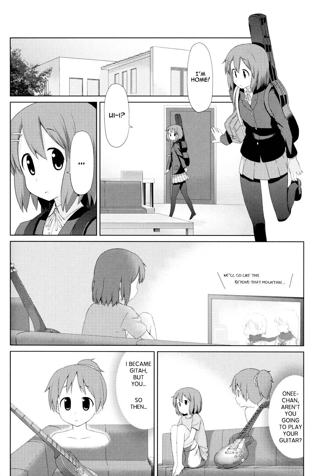 K-ON! Anthology Comic Chapter 5.5 page 6 - Vol.5 Chapter 5 : Guitar With You by Kinniku Tarou