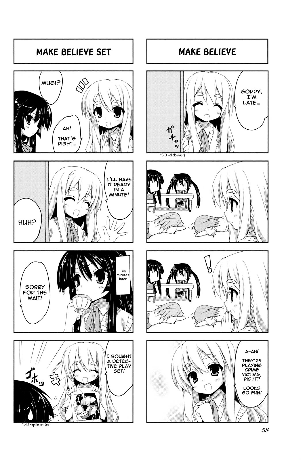 K-ON! Anthology Comic Chapter 5.7 page 4 - Vol.5 Chapter 7 : Houkago Jikenbo (Afterschool Case File) by Take Shinobu
