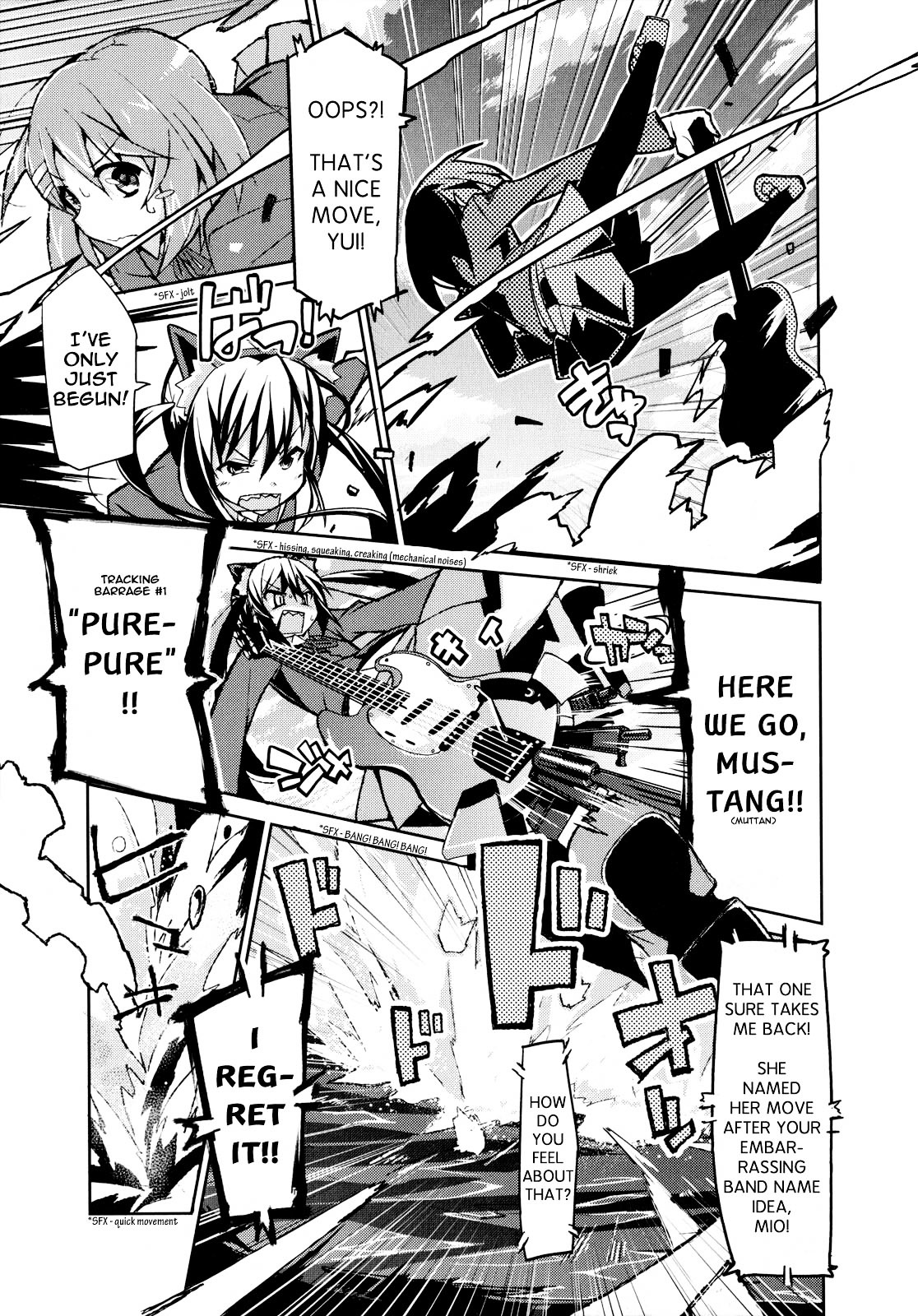 K-ON! Anthology Comic Chapter 5.8 page 3 - Vol.5 Chapter 8 : Sora Tobu Azusa (Flying Azusa) by Kounosu Satori